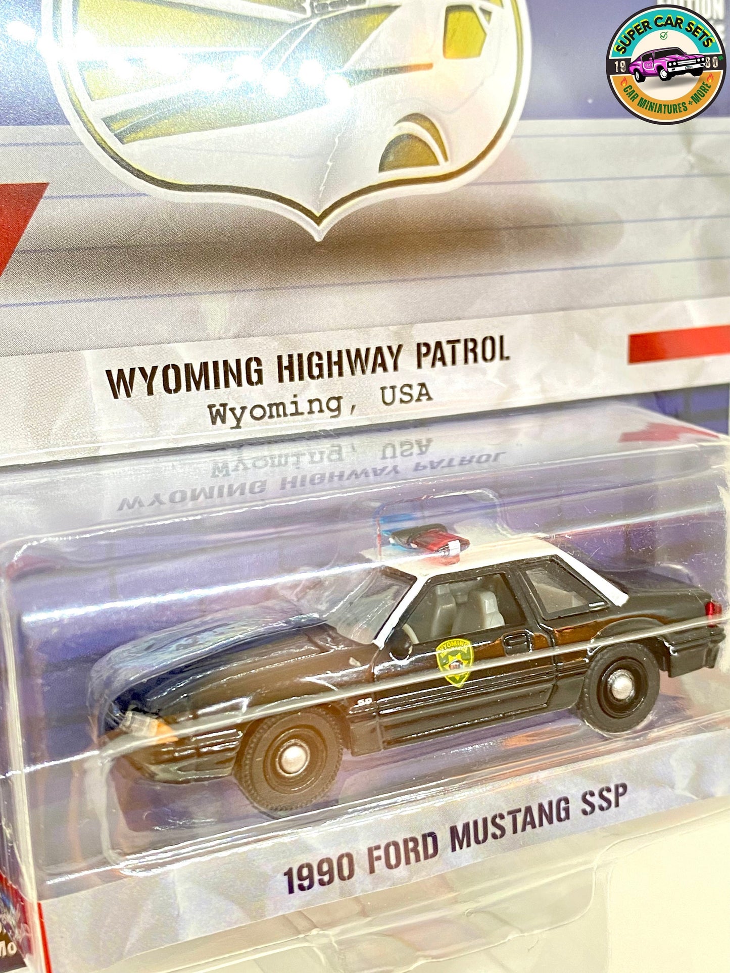 Wyoming Highway Patrol - 1990 Ford Mustang SSP - Hot Pursuit - Series 43 by Greenlight Collectibles