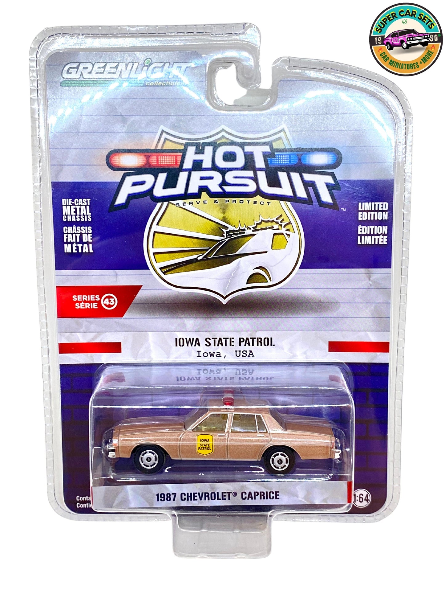 Iowa State Patrol – 1987 Chevrolet Caprice – Hot Pursuit – Serie 43 von Greenlight Collectibles