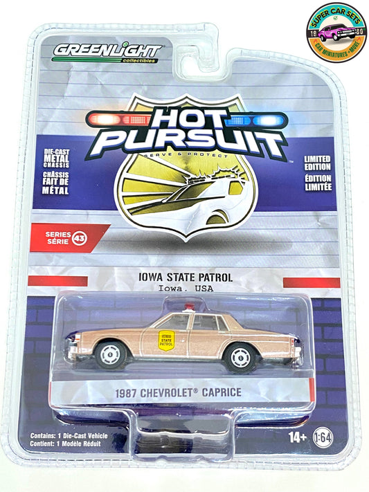 Iowa State Patrol - Chevrolet Caprice 1987 - Hot Pursuit - Série 43 par Greenlight Collectibles