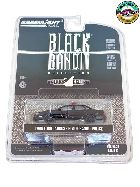 1988 Ford Taurus - Black Bandit Police - Black Bandit Collection - Serie 27 by Greenlight Collectibles