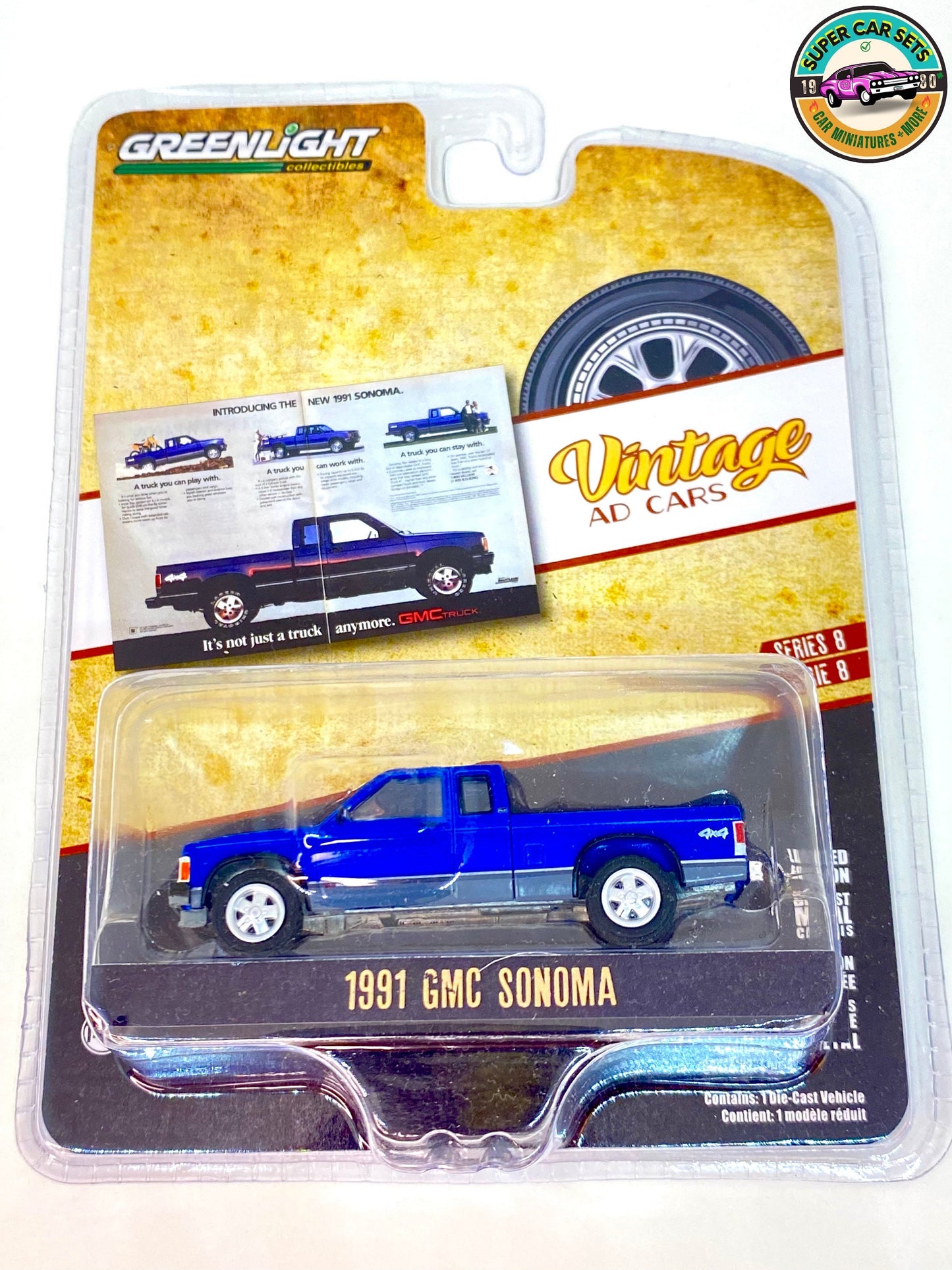 1991 GMC Sonoma – Vintage Serie 8 – Cabrio, hergestellt von Greenlight Collectibles