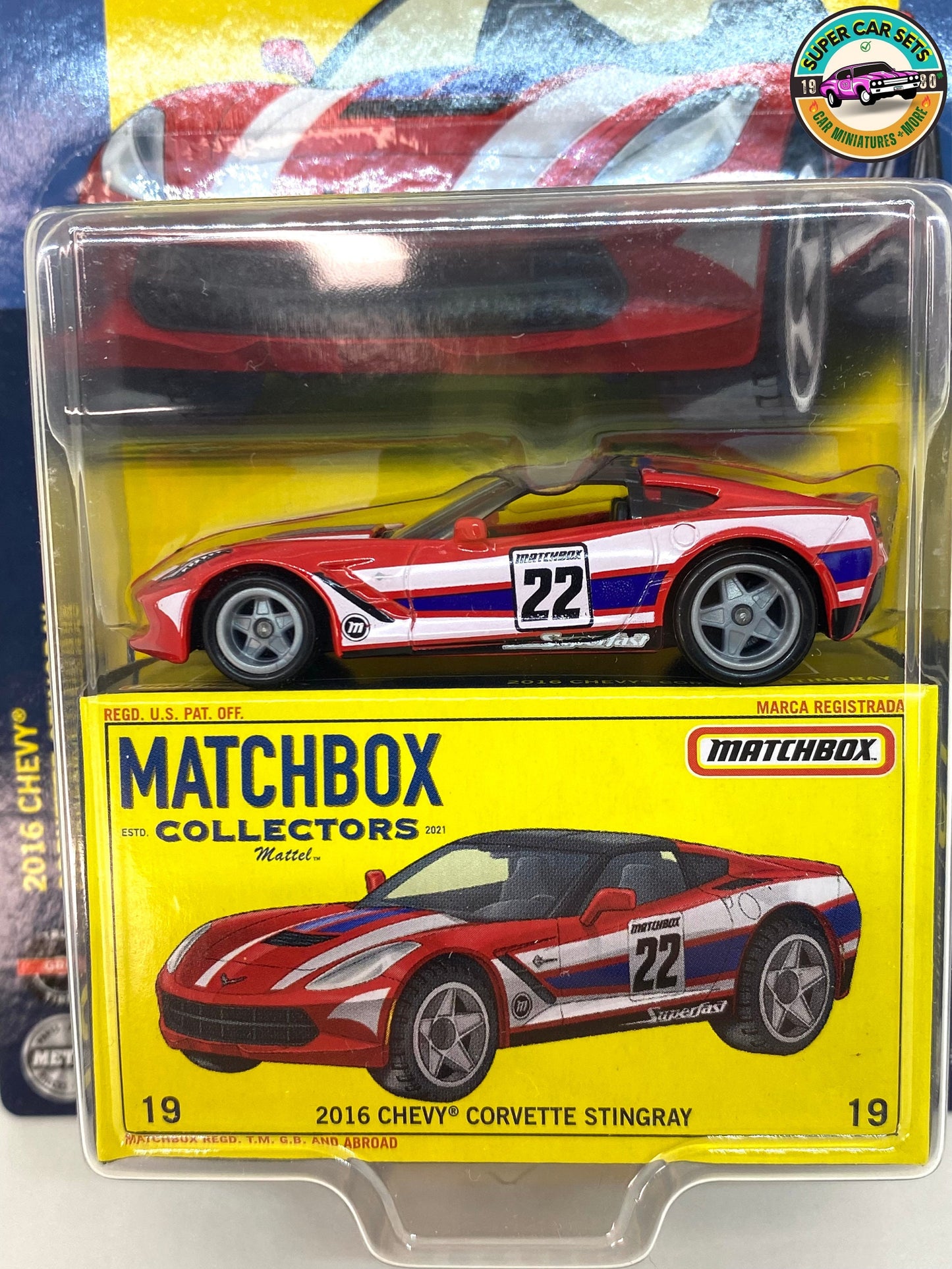 Collectionneurs de boîtes d'allumettes Chevrolet Corvette Stingray 2016