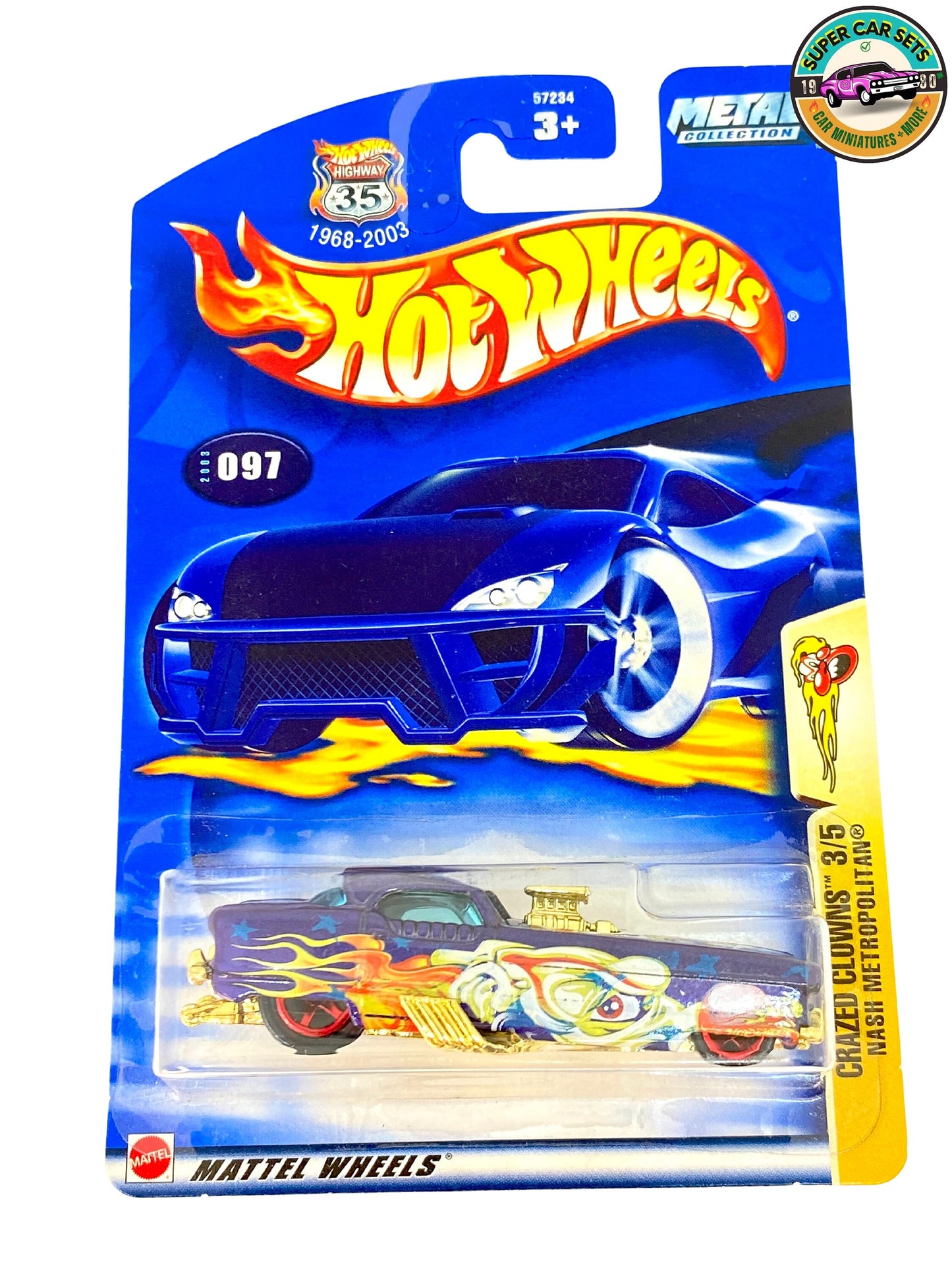 Hot Wheels - (VINTAGE) - Crazed Clowns Nash Metropolitan (Année de lancement 2003)