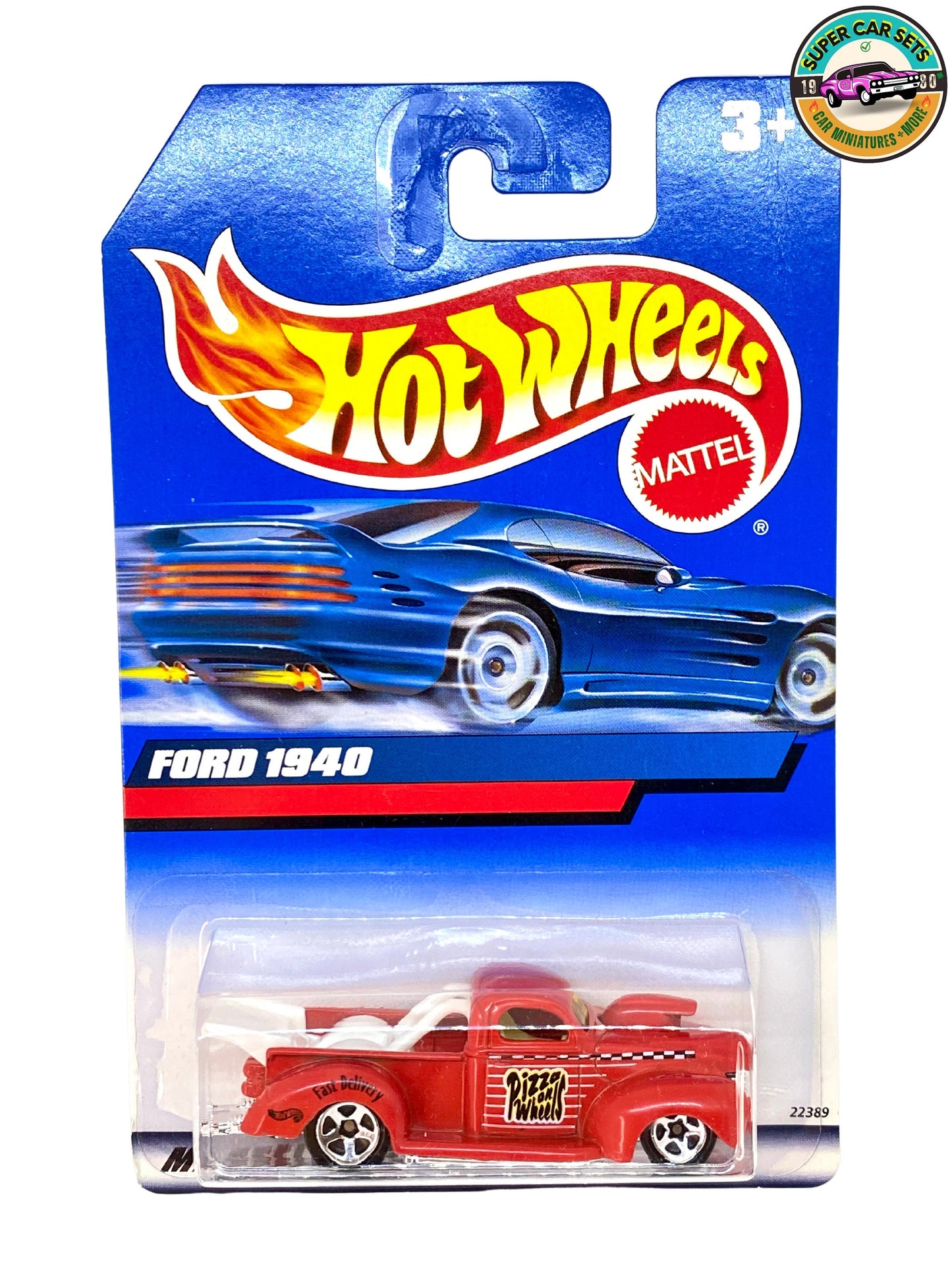 Hot Wheels - (VINTAGE) - Ford 1940 - Pizza on Wheels (red colour) - (#22389) (Year launched 1999)