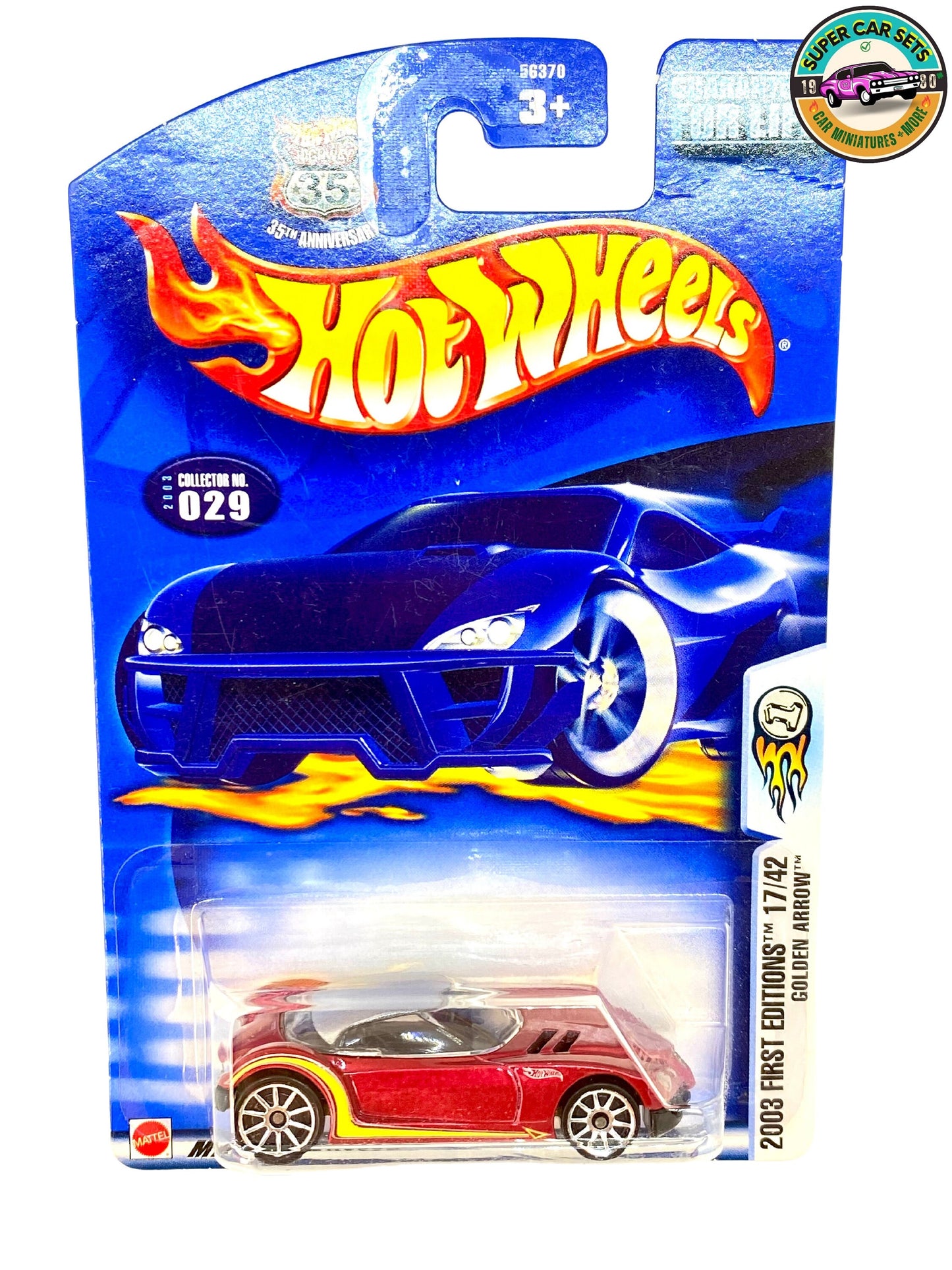 Hot Wheels - (VINTAGE) - 2003 First Editions - Golden Arrow - (17/12) (#029) (Year launched 2003)