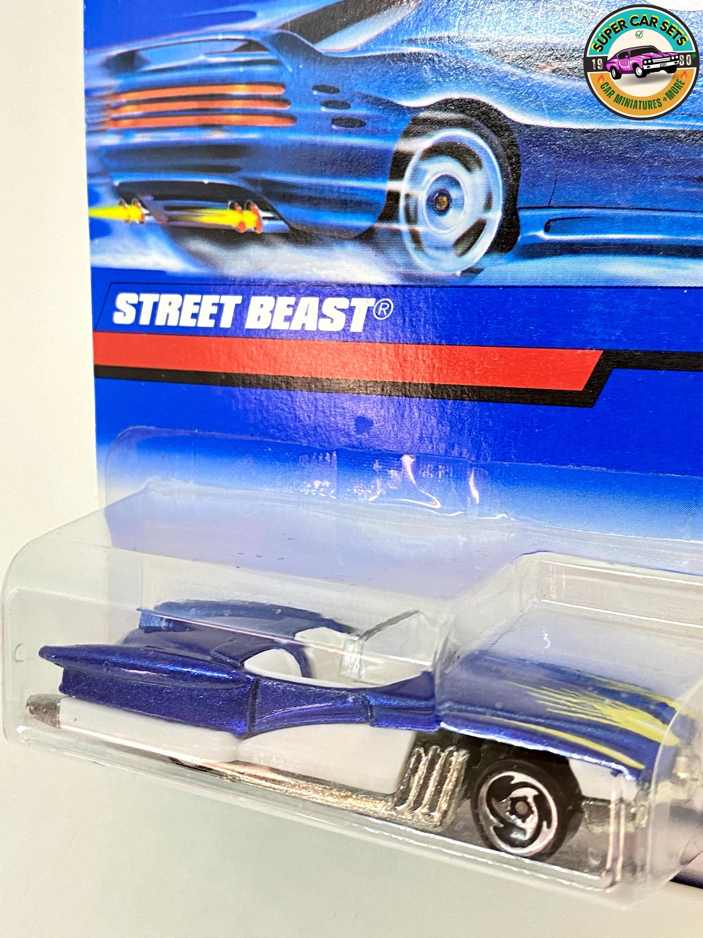 Hot Wheels (VINTAGE) – Street Beast – (blaue und weiße Farbe) (#4312) (Markteinführung 1998)