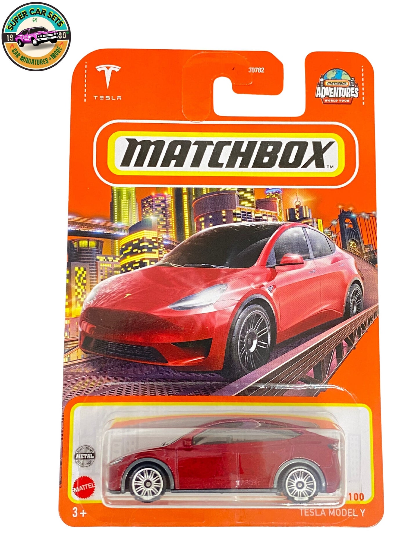 Boîte d'allumettes - Tesla Model Y (couleur rouge) - (18/100)