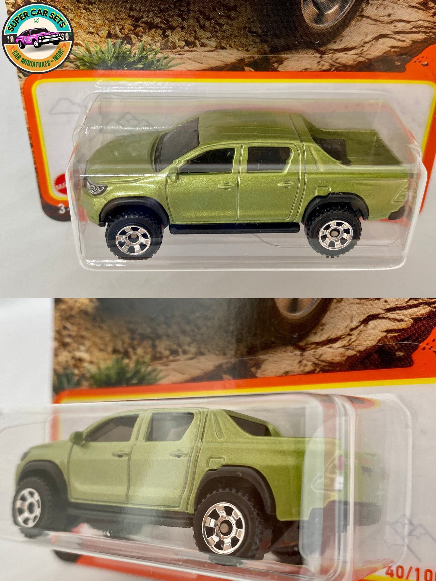 Boîte d'allumettes - Toyota Hilux 2018 (couleur verte) - (40/100)