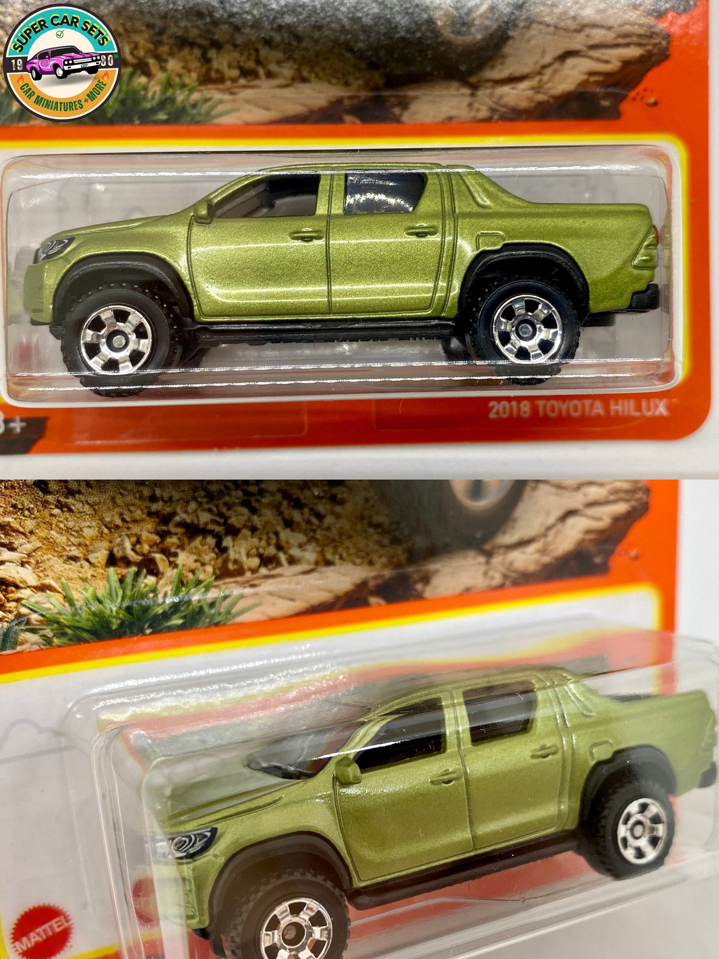 Streichholzschachtel - 2018 Toyota Hilux (grüne Farbe) - (40/100)