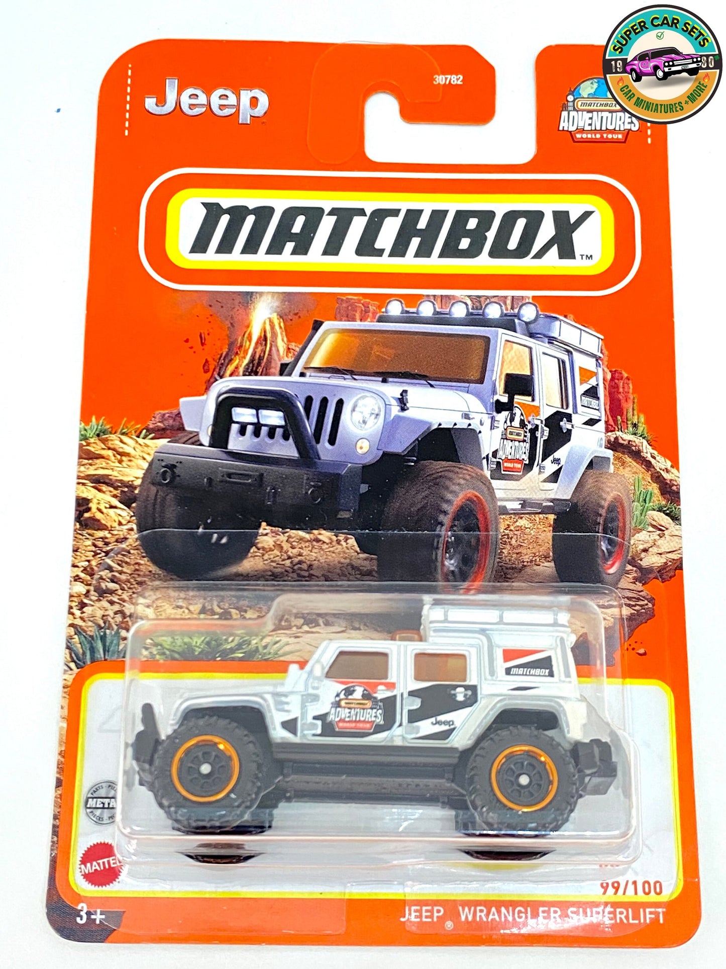 Matchbox - Jeep Wrangler Superlift - Matchbox Adventures (white colour)  (99/100)