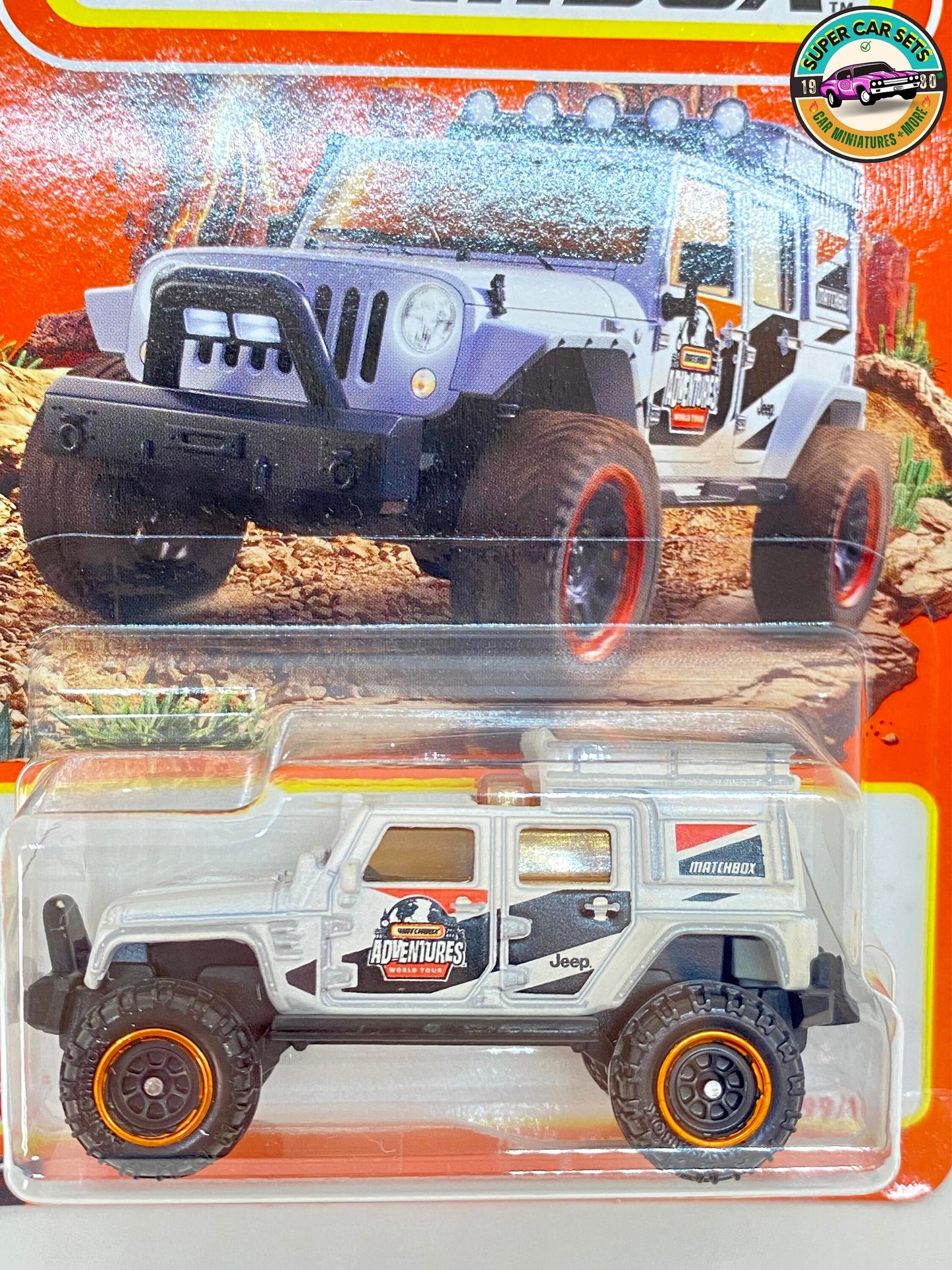 Matchbox - Jeep Wrangler Superlift - Matchbox Adventures (couleur blanc) (99/100)