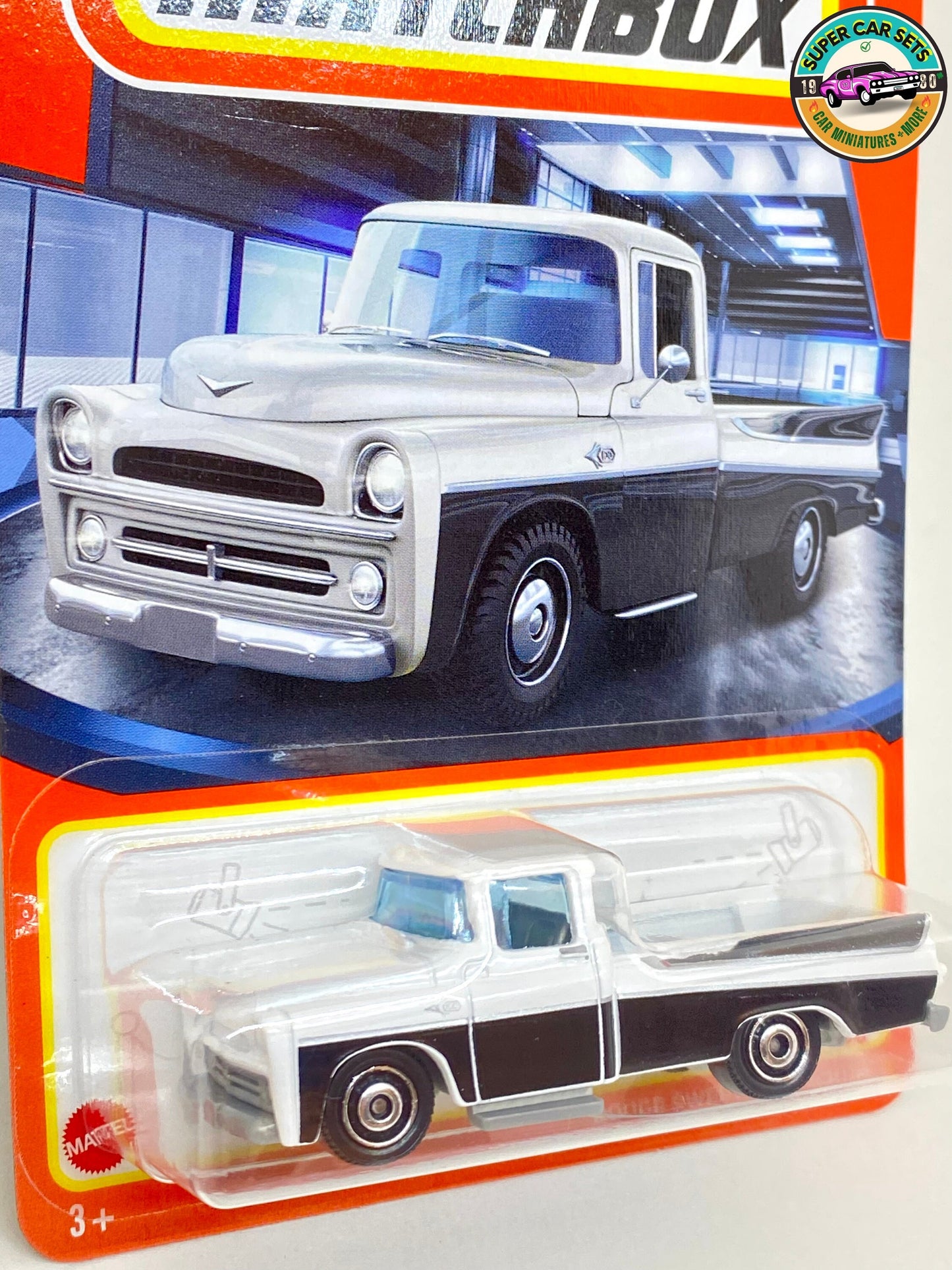 Matchbox - Dodge Sweptside Pickup (black and white colour)