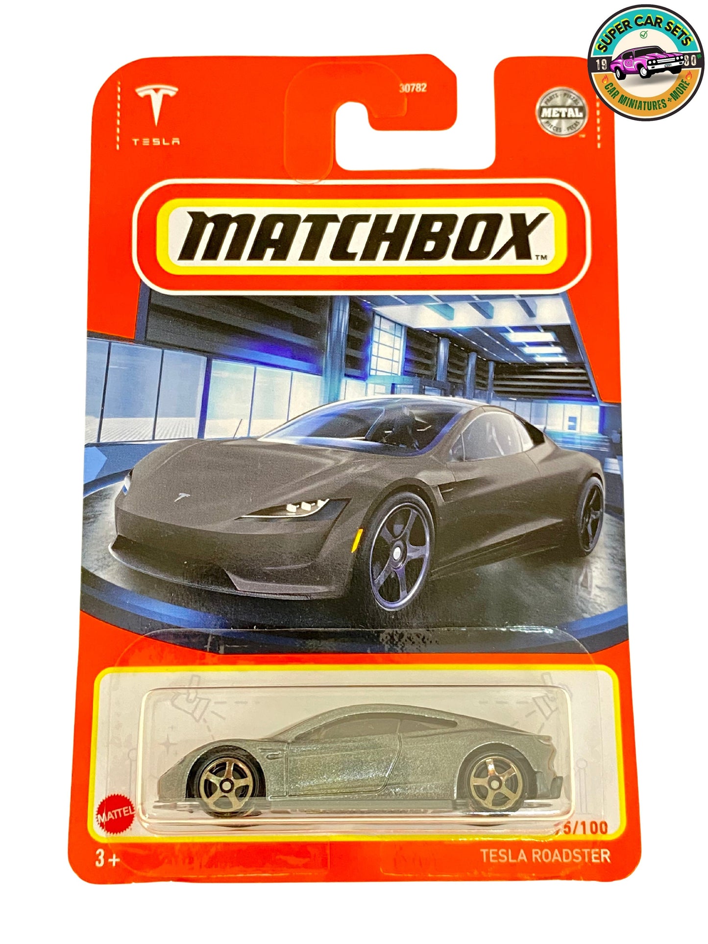 Matchbox - Tesla Roadster (dunkelgraue Farbe) - (75/100)