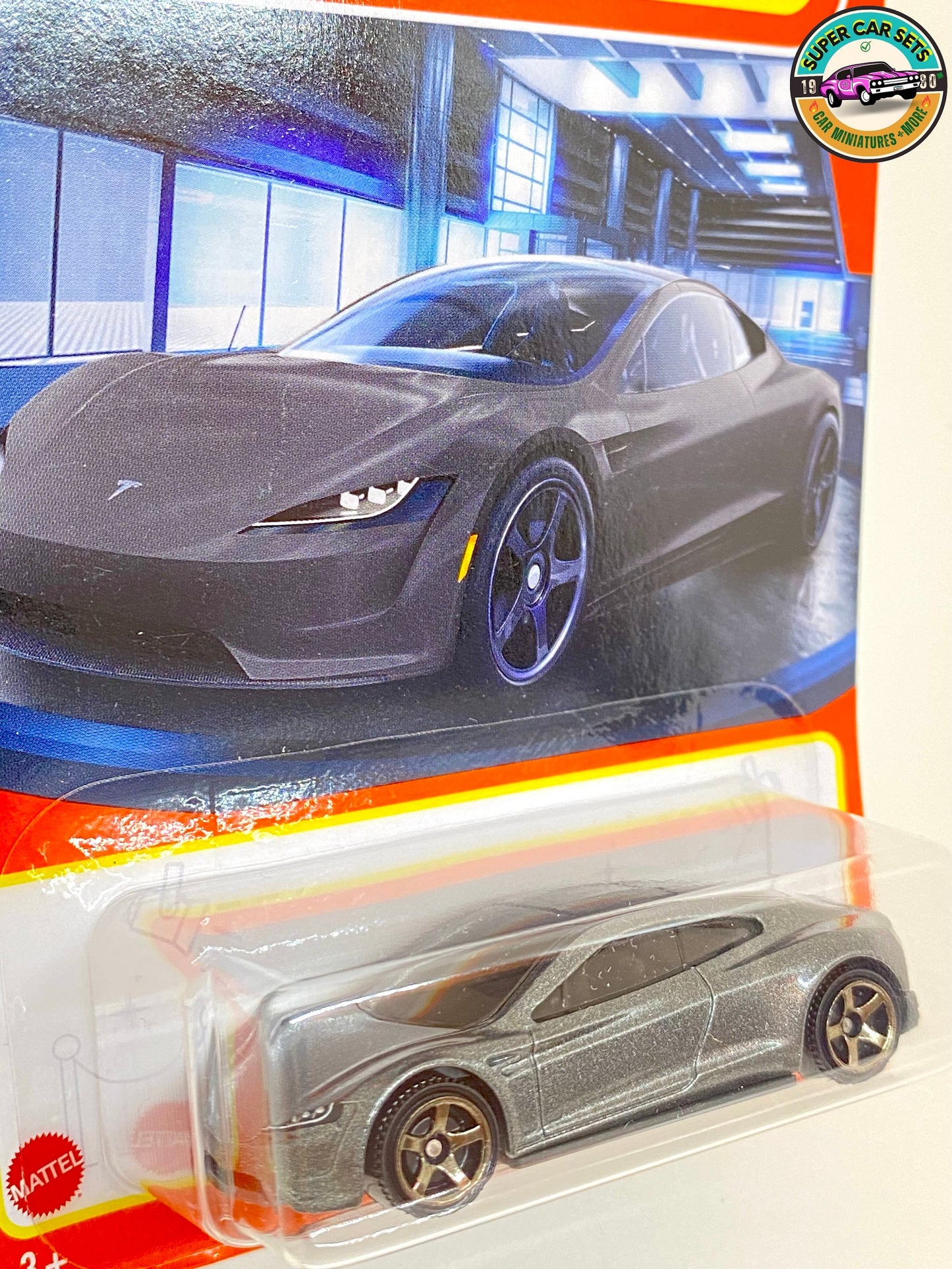 Tesla Roadster (dark gray colour) - (75/100) - Matchbox