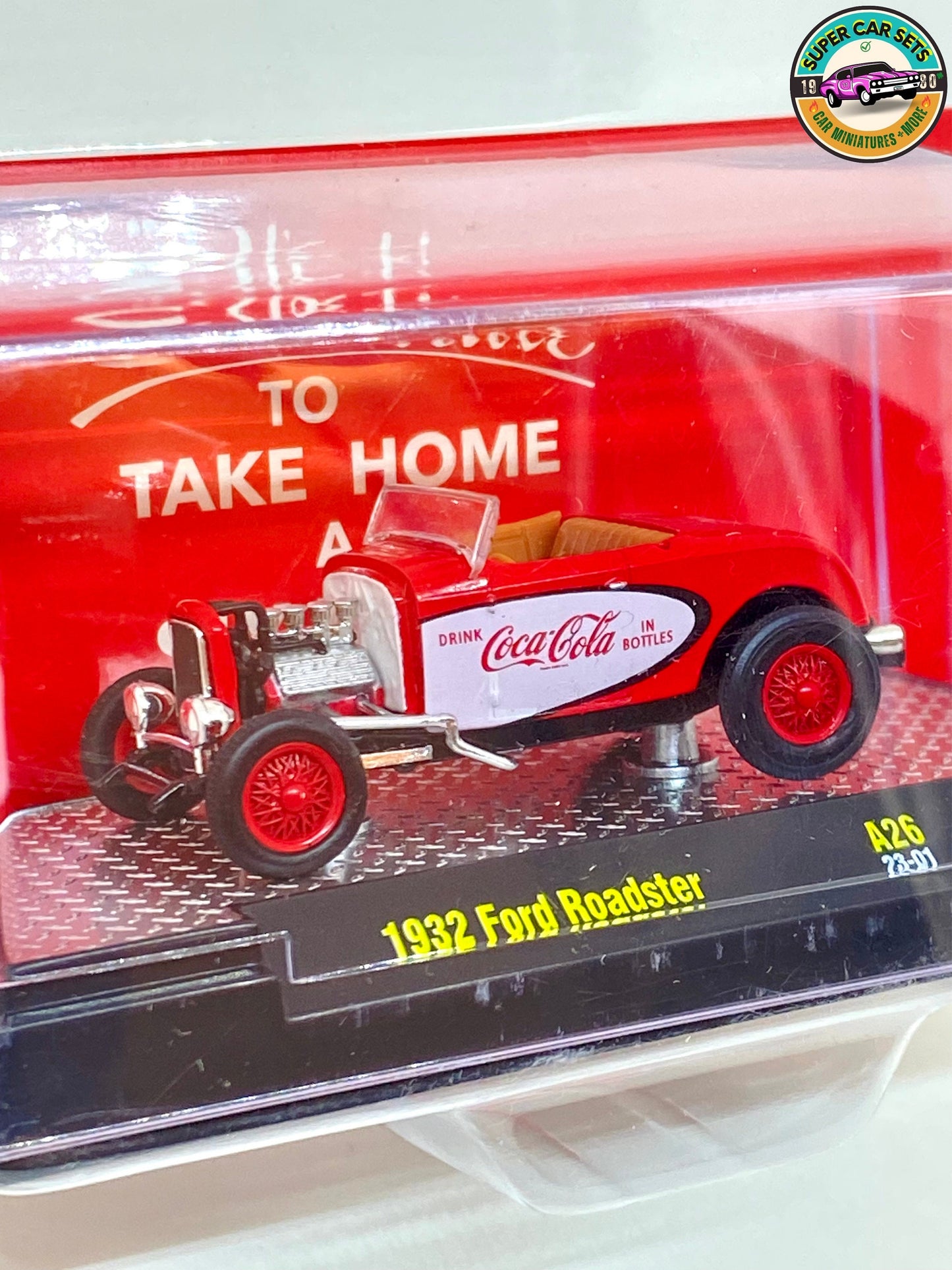 Coca-cola - Ford Roaster 1932 (couleur rouge et blanc) par M2 Machines