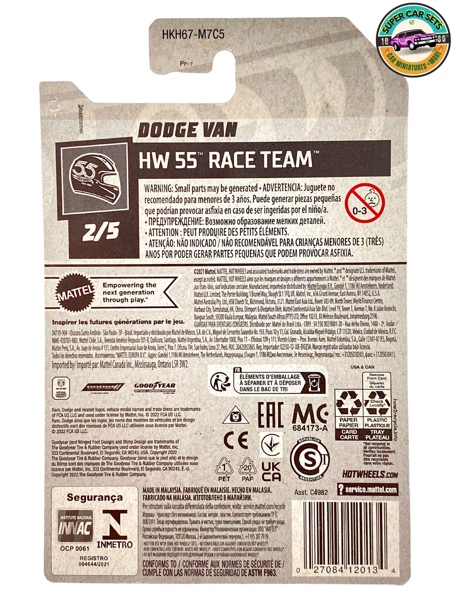 Hot Wheels - Équipe de course HW 55 - (2/5) - Dodge Van