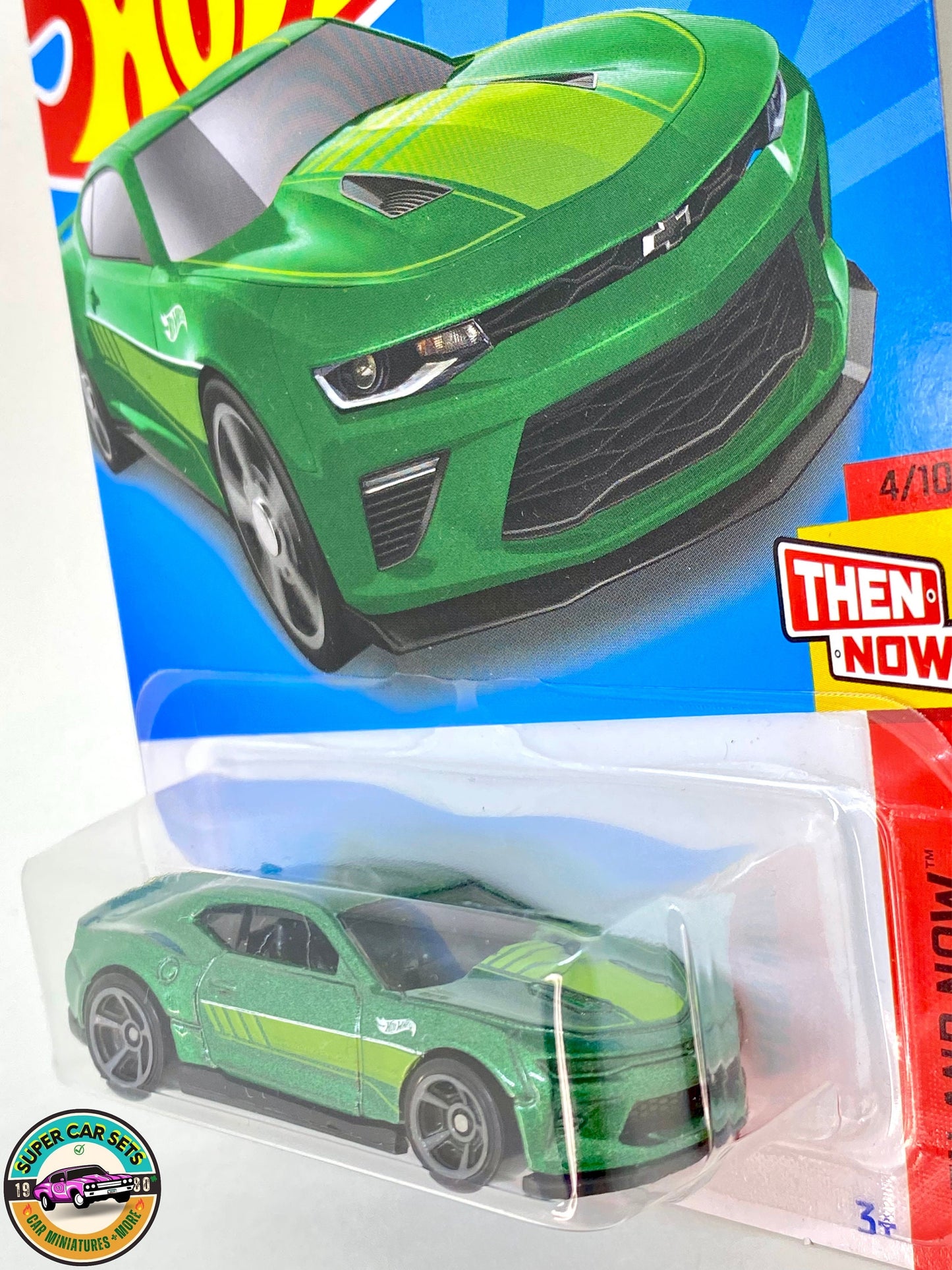 Hot Wheels - Then and Now - (4/10) ( 219/250) - ’18 Camaro SS (green colour)