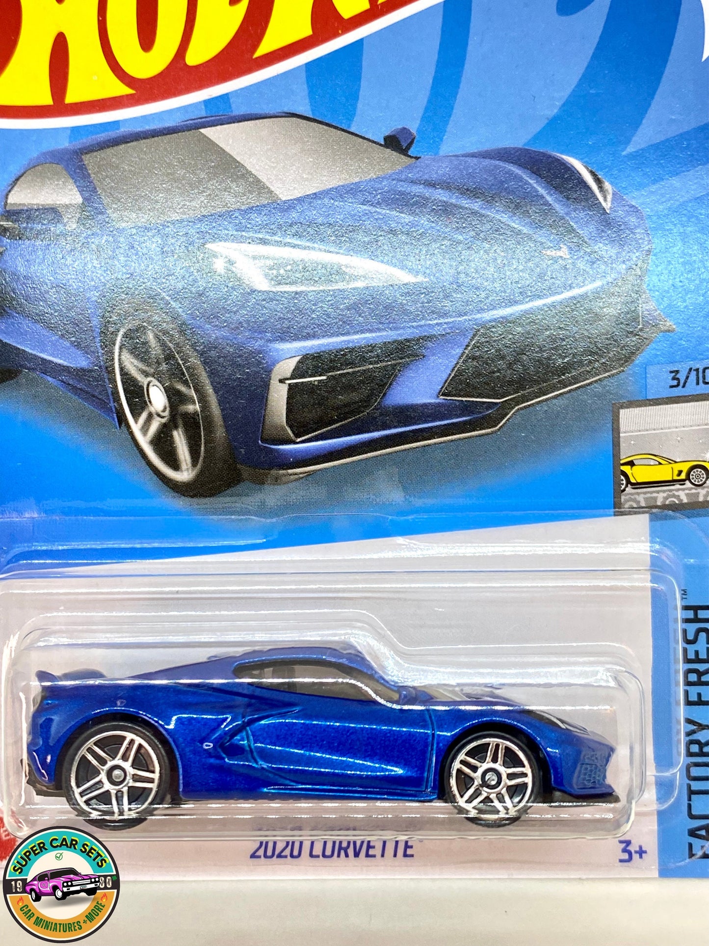 Hot Wheels - Factory Fresh - (3/10) (106/250) - Corvette 2020 (couleur bleue)