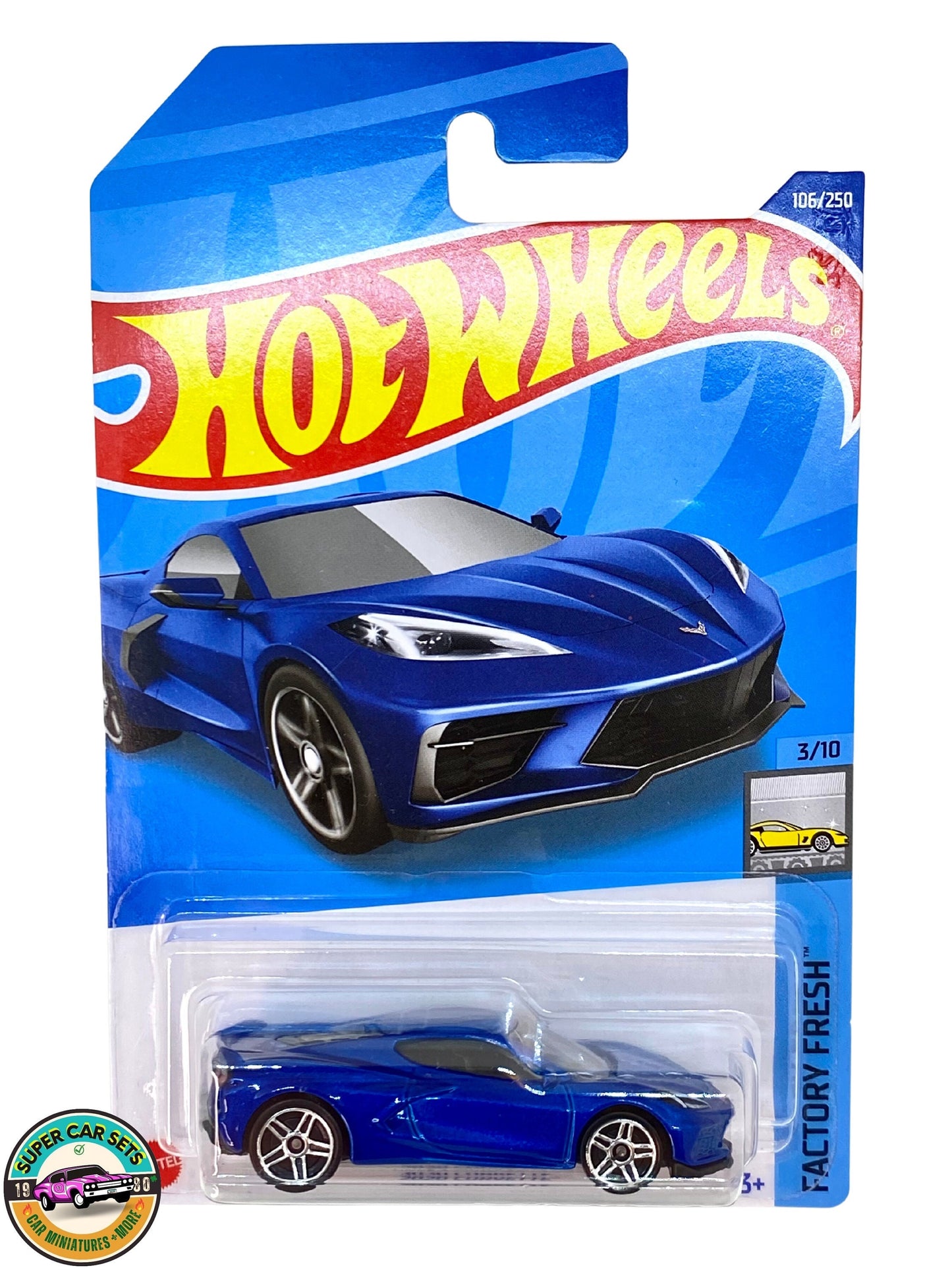 Hot Wheels - Factory Fresh - (3/10) (106/250) - Corvette 2020 (couleur bleue)