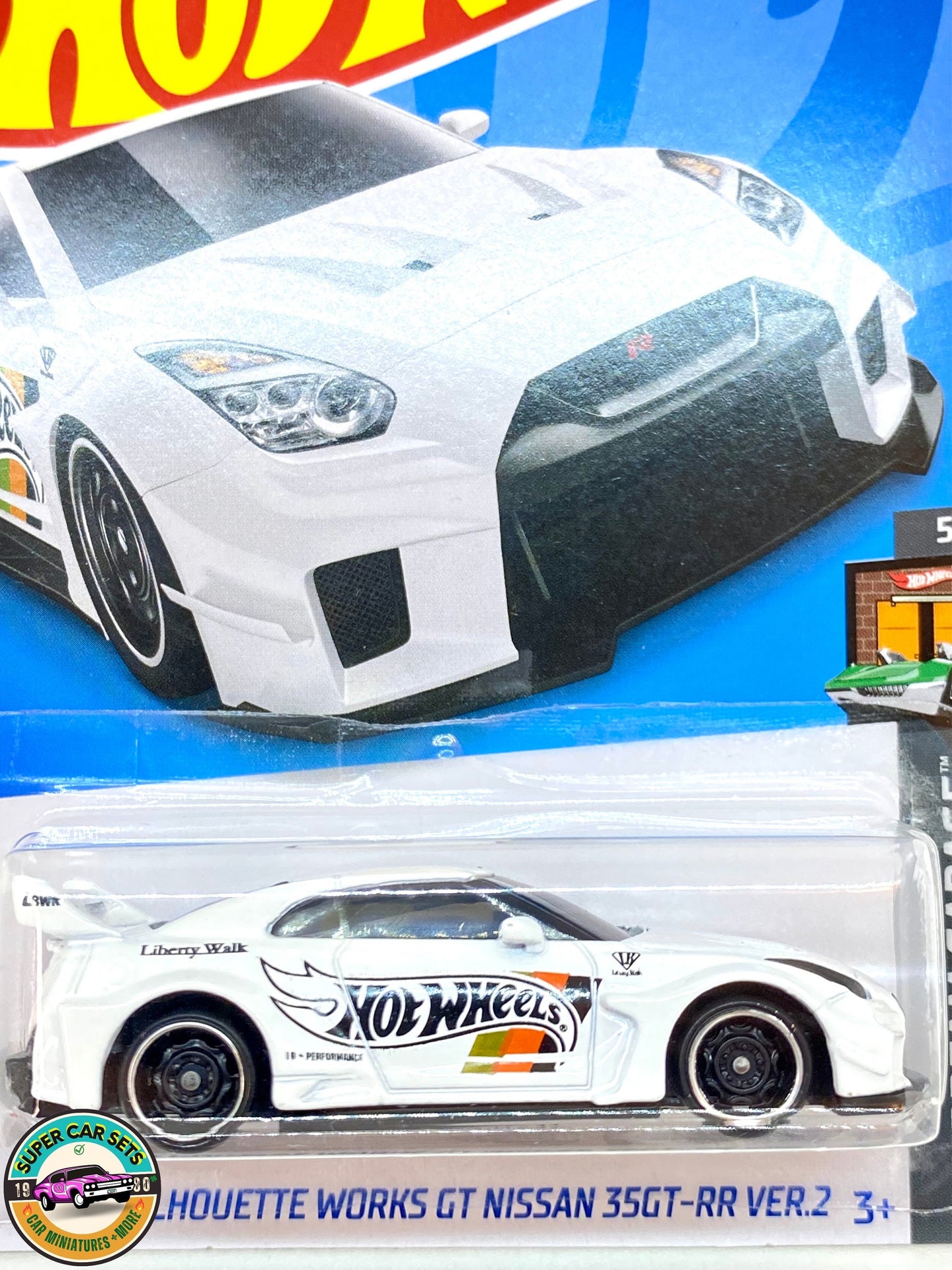 Hot Wheels - HW Dream Garage - (5/5) (154/250) - Lb-Silhouette Works GT Nissan 35GT-RR Ver.2 (couleur blanche)