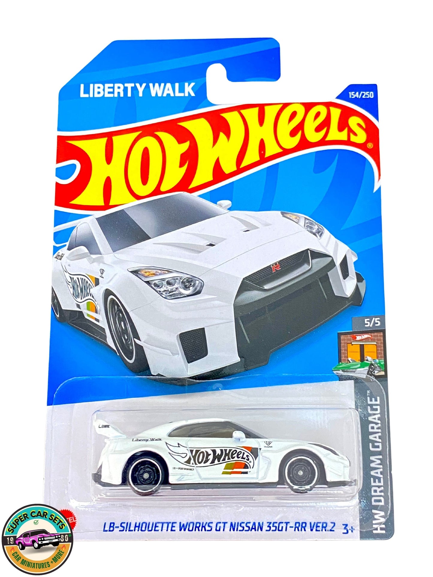 Hot Wheels - HW Dream Garage - (5/5) (154/250) - Lb-Silhouette Works GT Nissan 35GT-RR Ver.2 (couleur blanche)