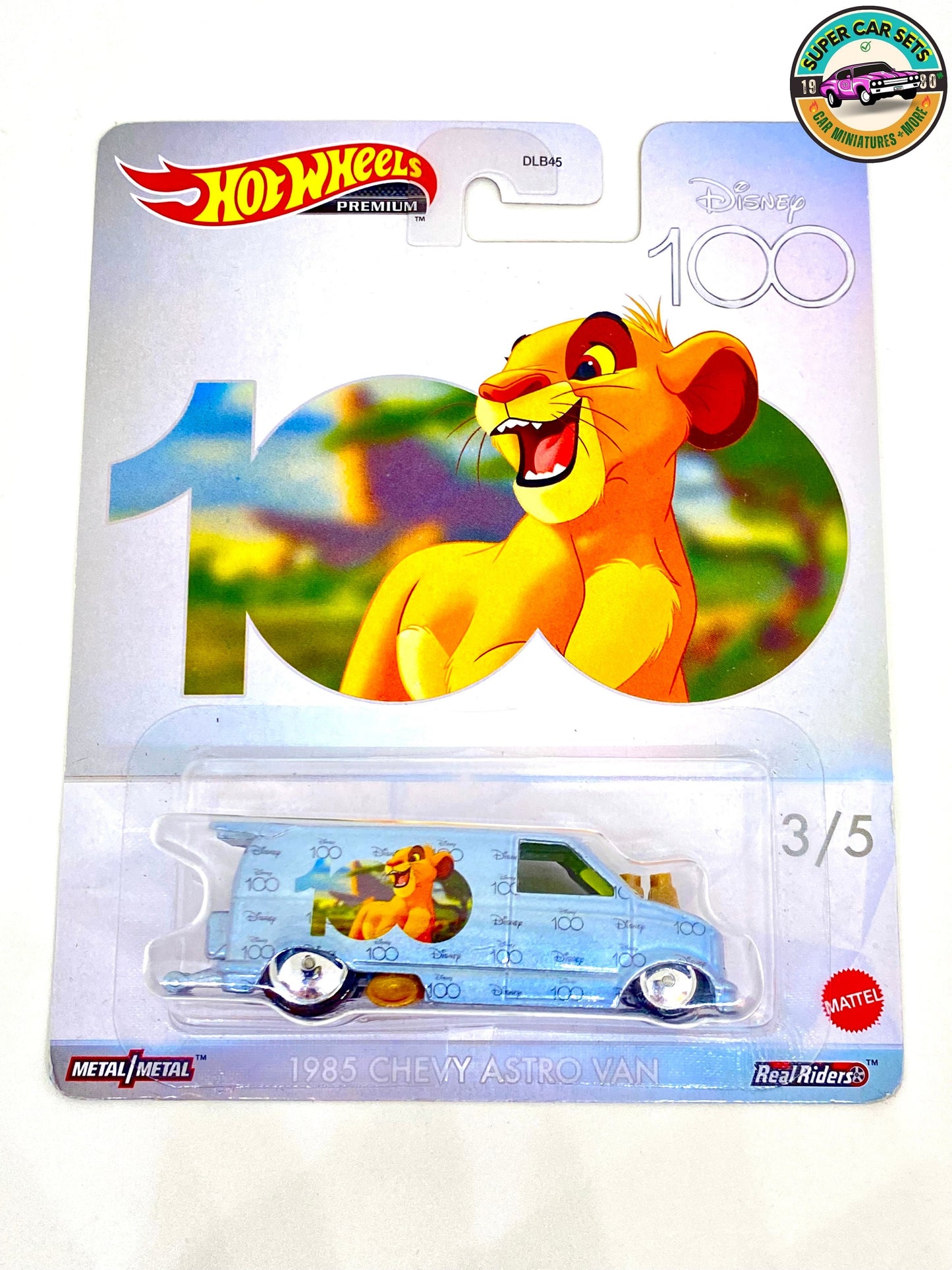 Hot Wheels - Premium - Disney 100 Years - (3/5) - The Lion King - 1985 Chevy Astro Van