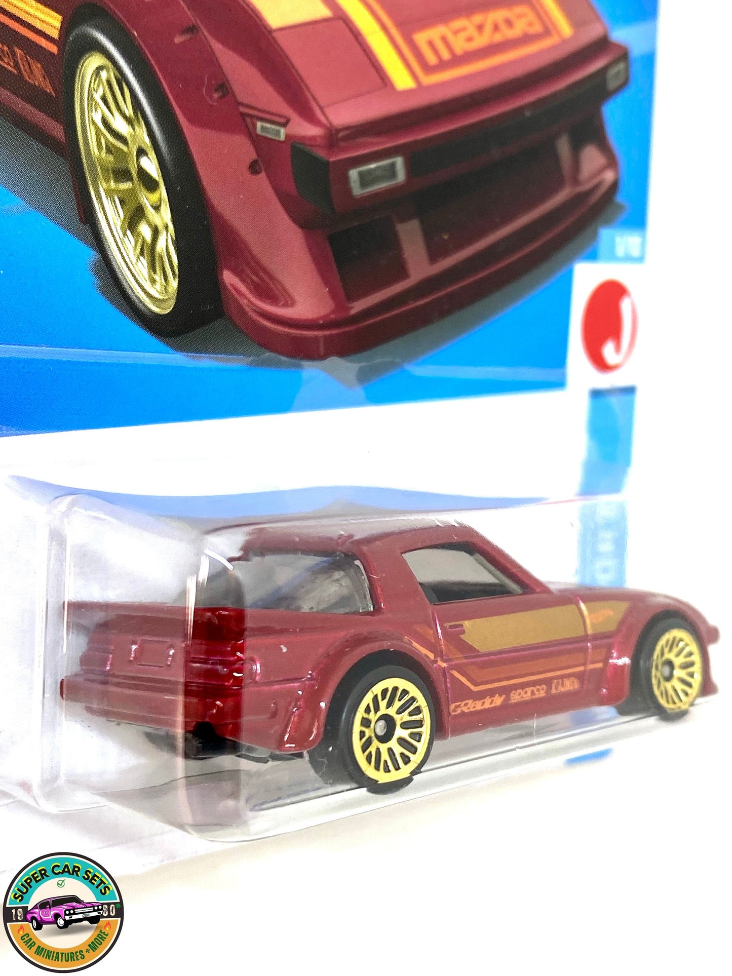 HW J-Imports - (1/10) (97/250) - Mazda RX-7 (red colour)