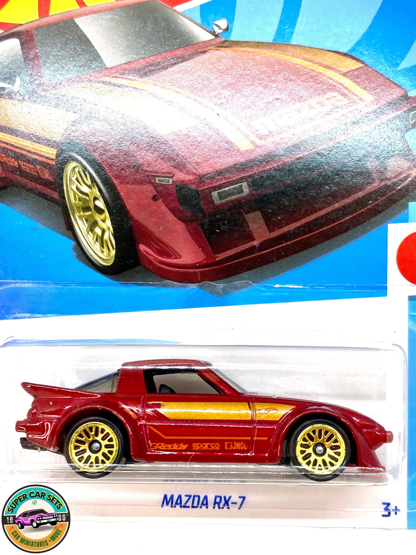 HW J-Imports - (1/10) (97/250) - Mazda RX-7 (red colour)