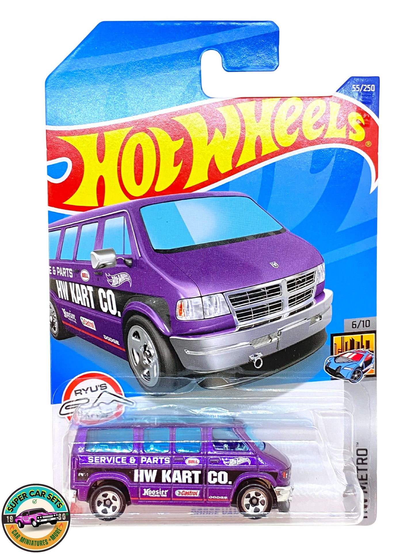 HW Metro – (6/10) (55/250) – Dodge Van (HW Kart Co. lila Farbe) – Hot Wheels