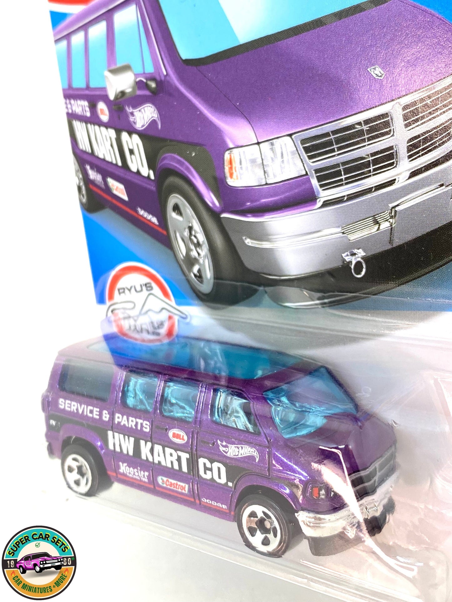 HW Metro - (6/10) (55/250) - Dodge Van (couleur violette HW Kart Co.) - Hot Wheels