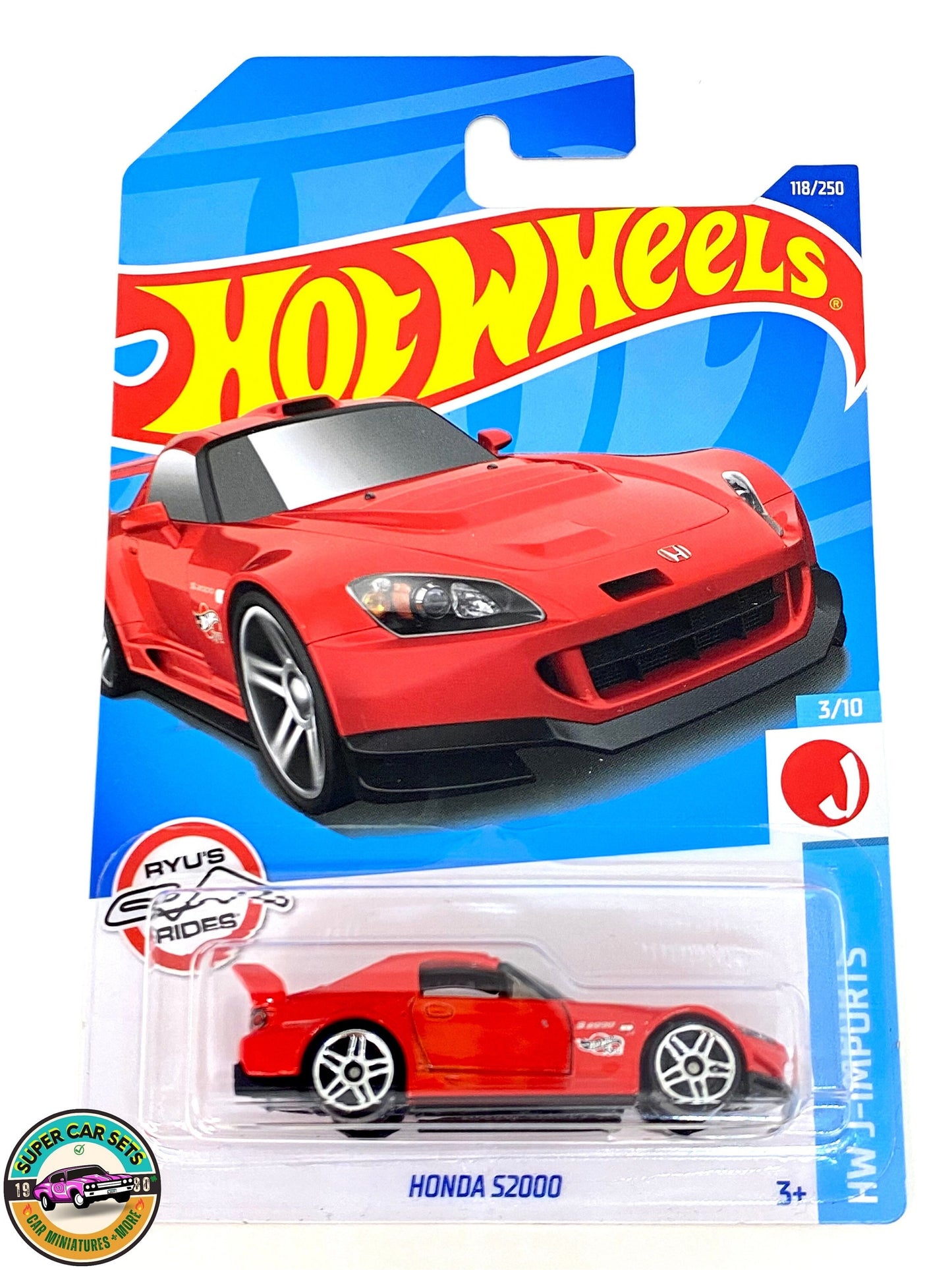 HW J-Imports – (3/10) (118/250) – Honda S2000 (rote Farbe) – Hot Wheels