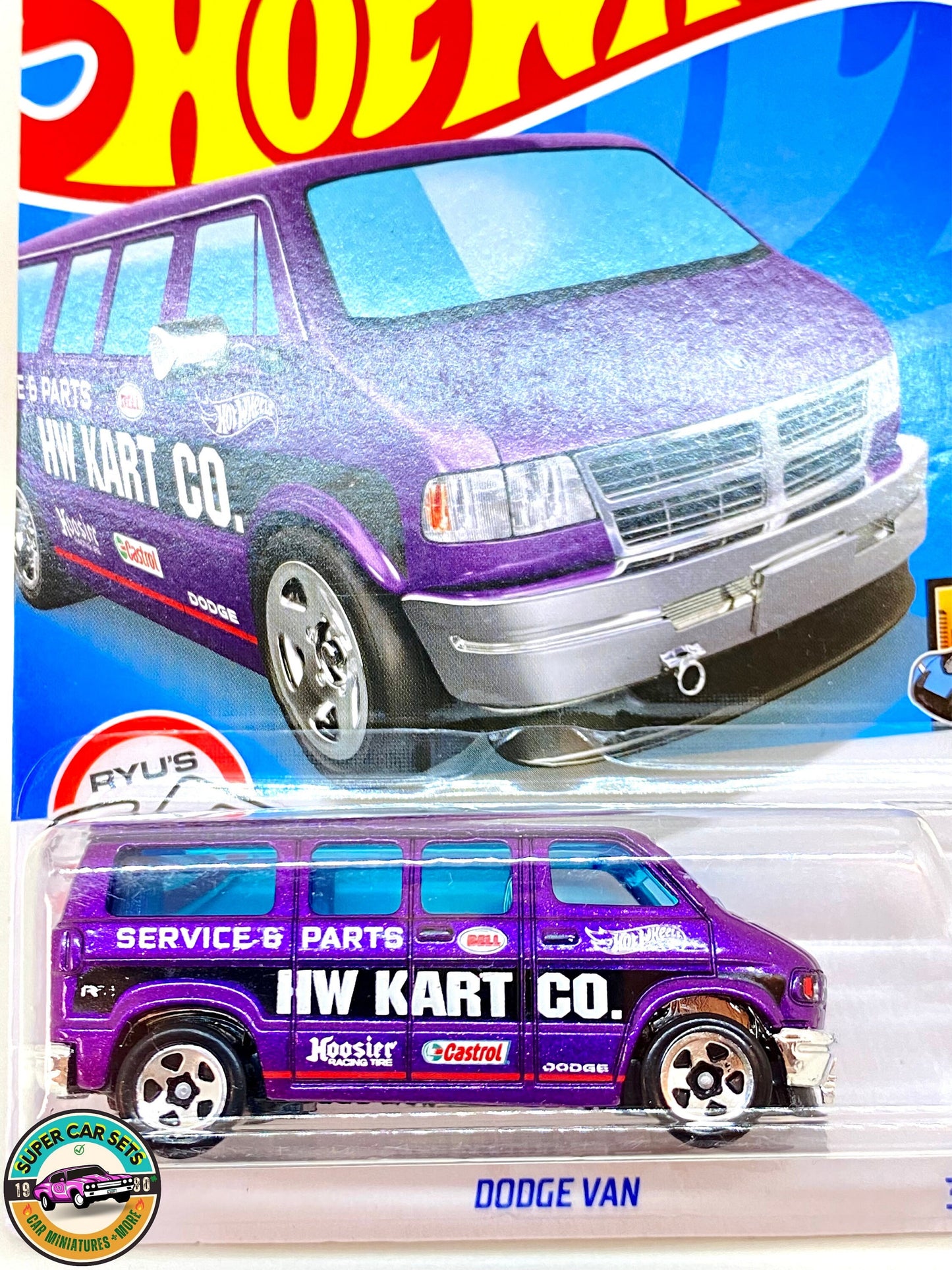 HW Metro - (6/10) (55/250) - Dodge Van (HW Kart Co. purple colour) - Hot Wheels