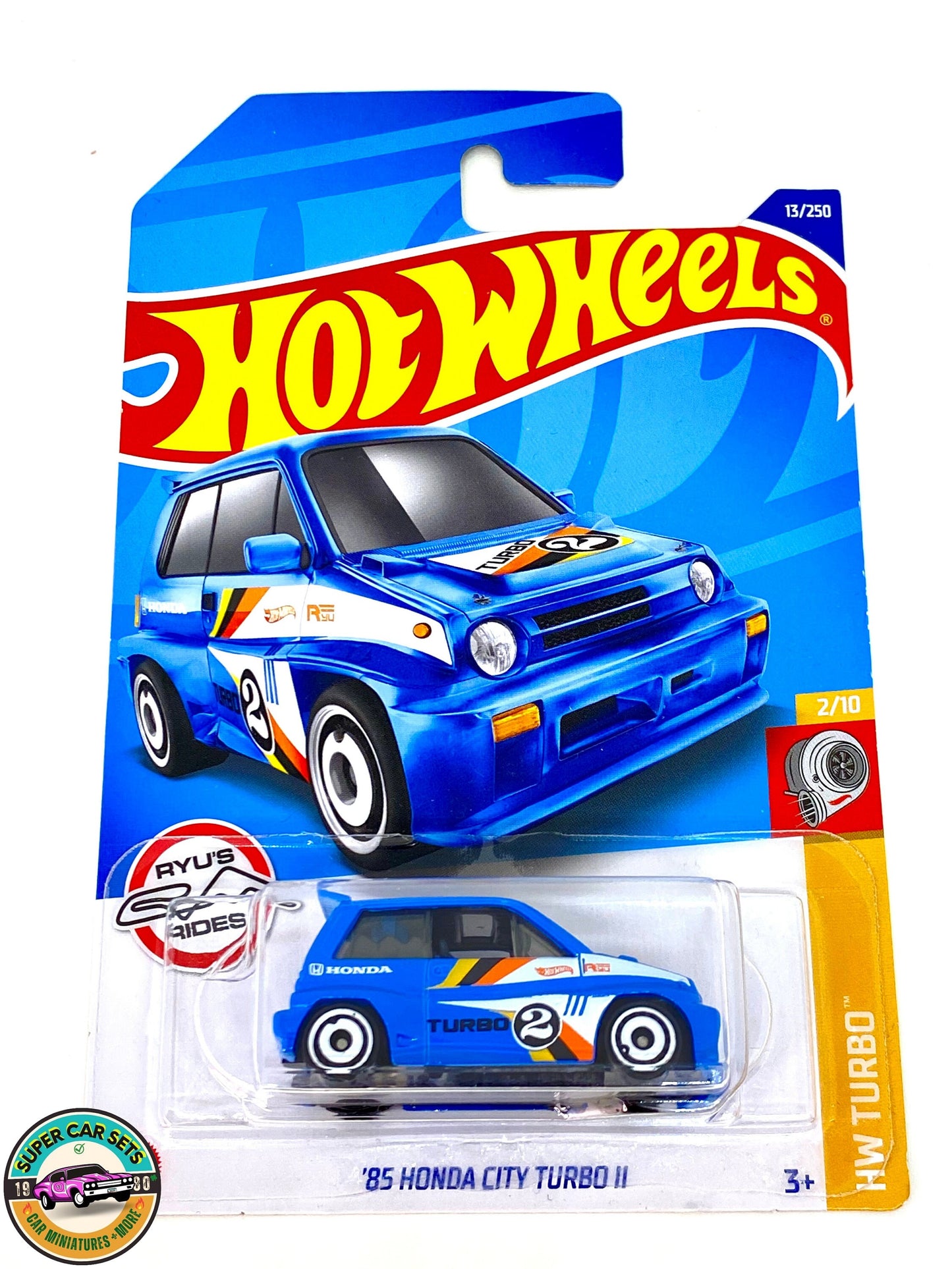 HW Turbo – (2/10) (13/250) – '85 Honda City Turbo II (blaue Farbe) – Hot Wheels