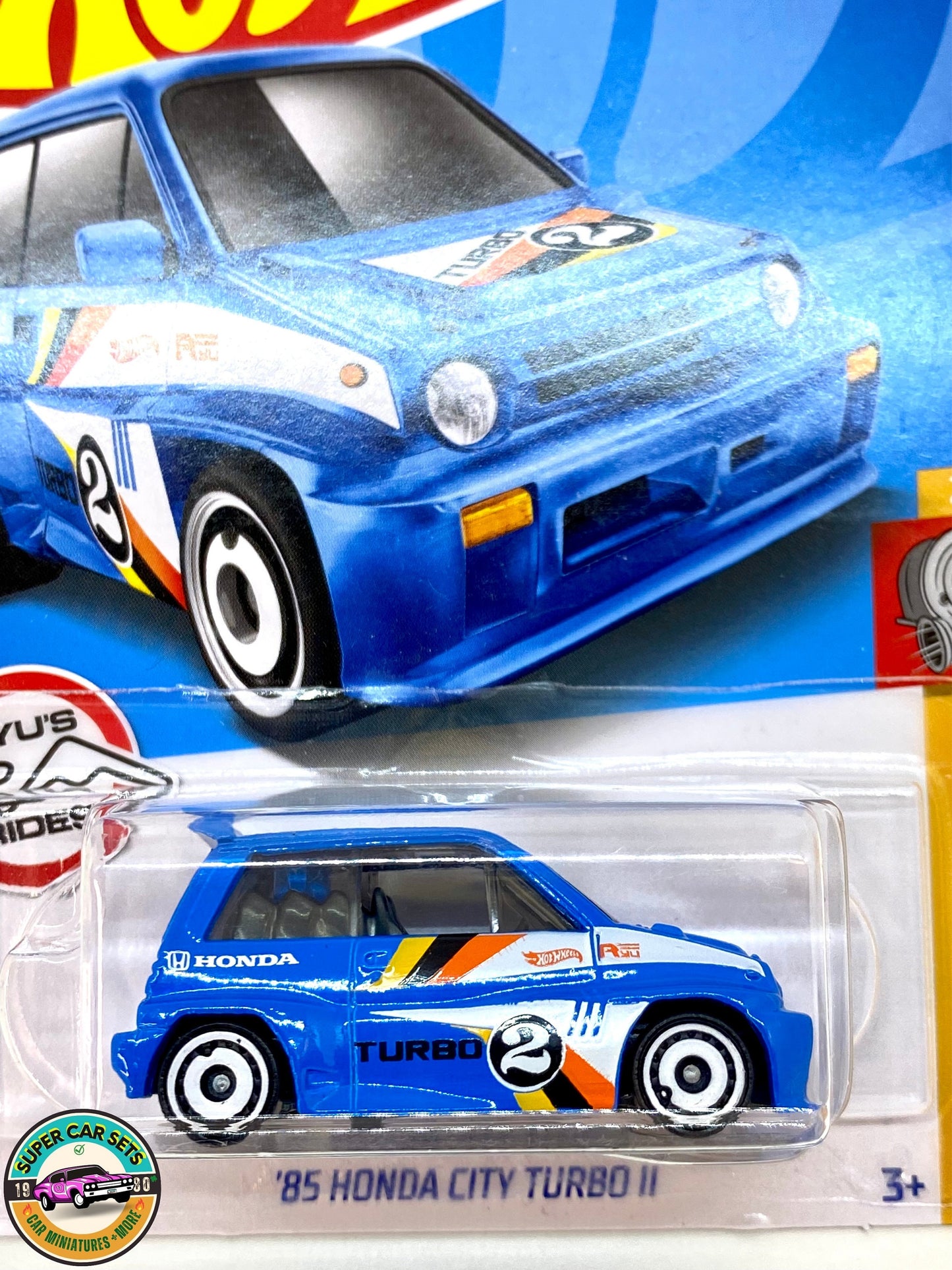 HW Turbo - (2/10) (13/250) - Honda City Turbo II '85 (couleur bleue) - Hot Wheels