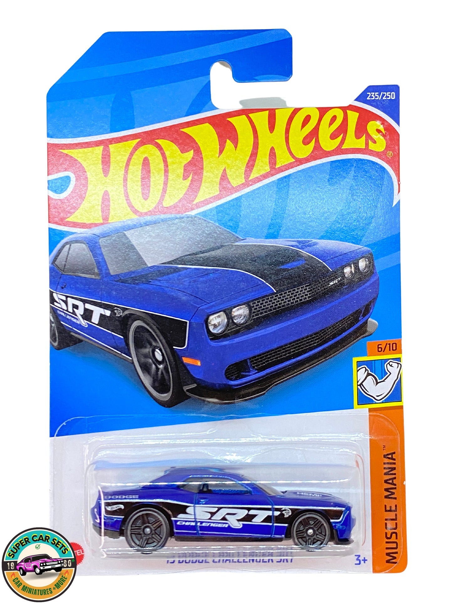 Muscle Mania - (6/10) (235/250) - ’15 Dodge Challenger SRT (blue colour) Hot Wheels