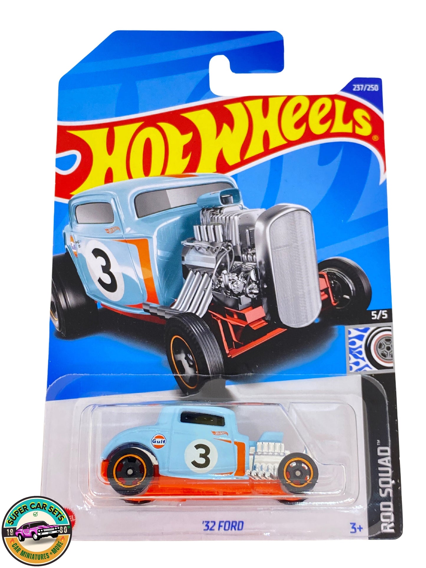 Rod Squad - (5/5) (237/250) - Ford '32 (Golfe + couleur bleu clair) Hot Wheels