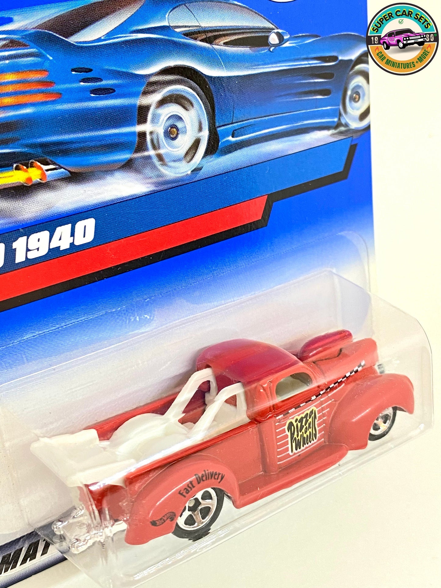 Hot Wheels - (VINTAGE) - Ford 1940 - Pizza on Wheels (couleur rouge) - (#22389) (Année de lancement 1999)