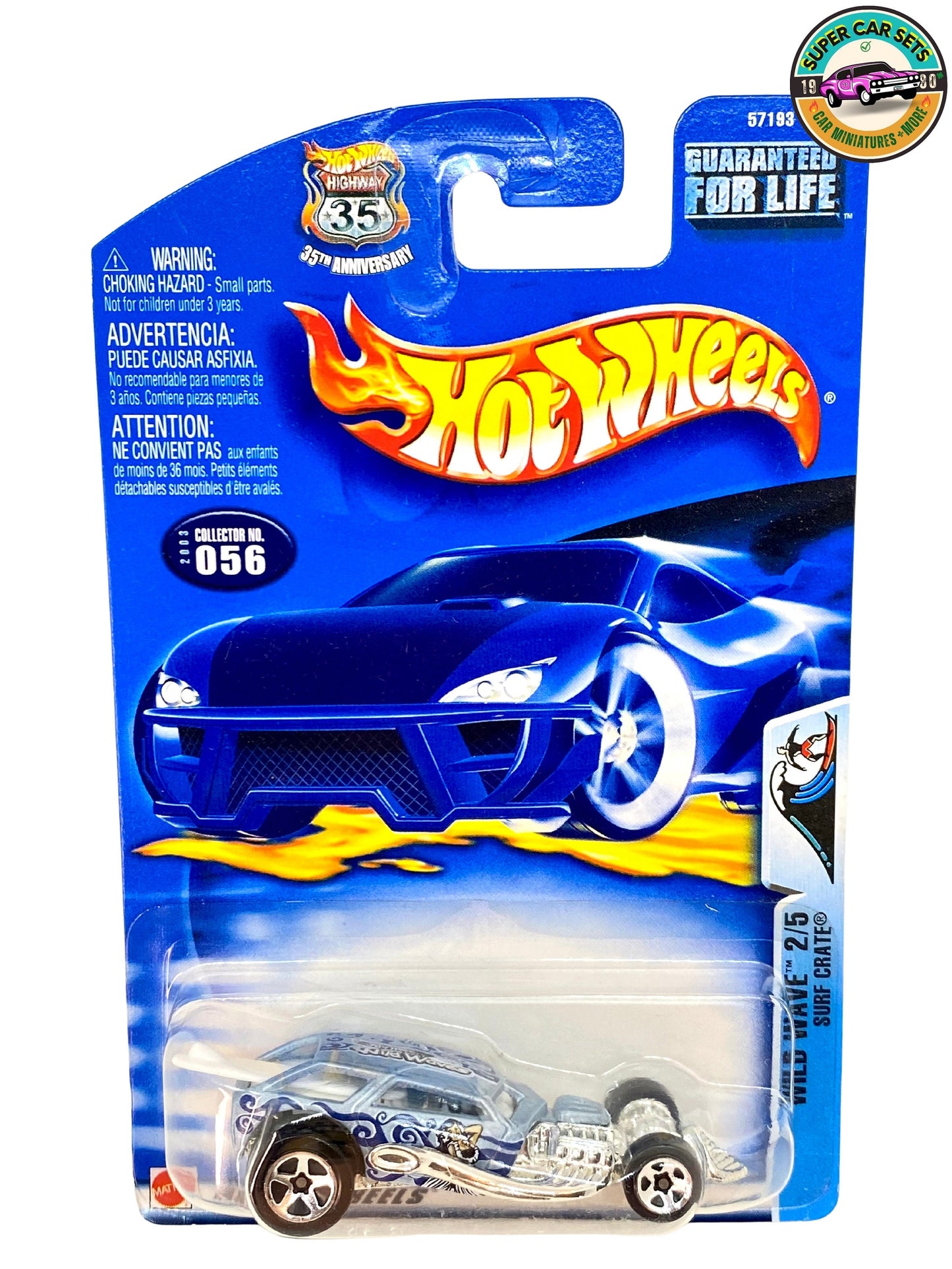 Hot Wheels - (VINTAGE) - Wild Wave - Surf Crate (2/5) (#056) (#57193) ( (Année de lancement 2003)