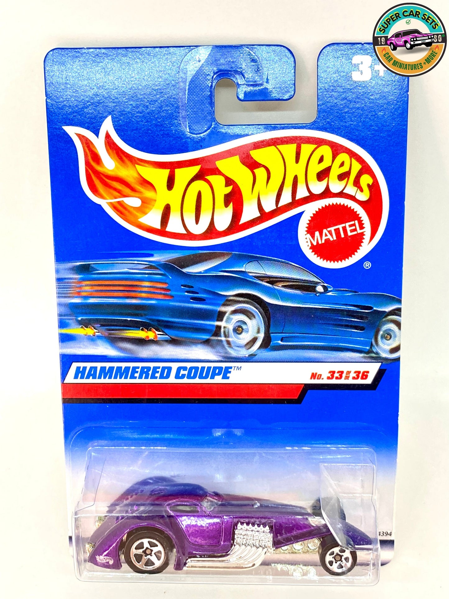 Hot Wheels - (VINTAGE) - Hammered Coupe (purple colour) - (33/36) #24394 (Year launched 2000)