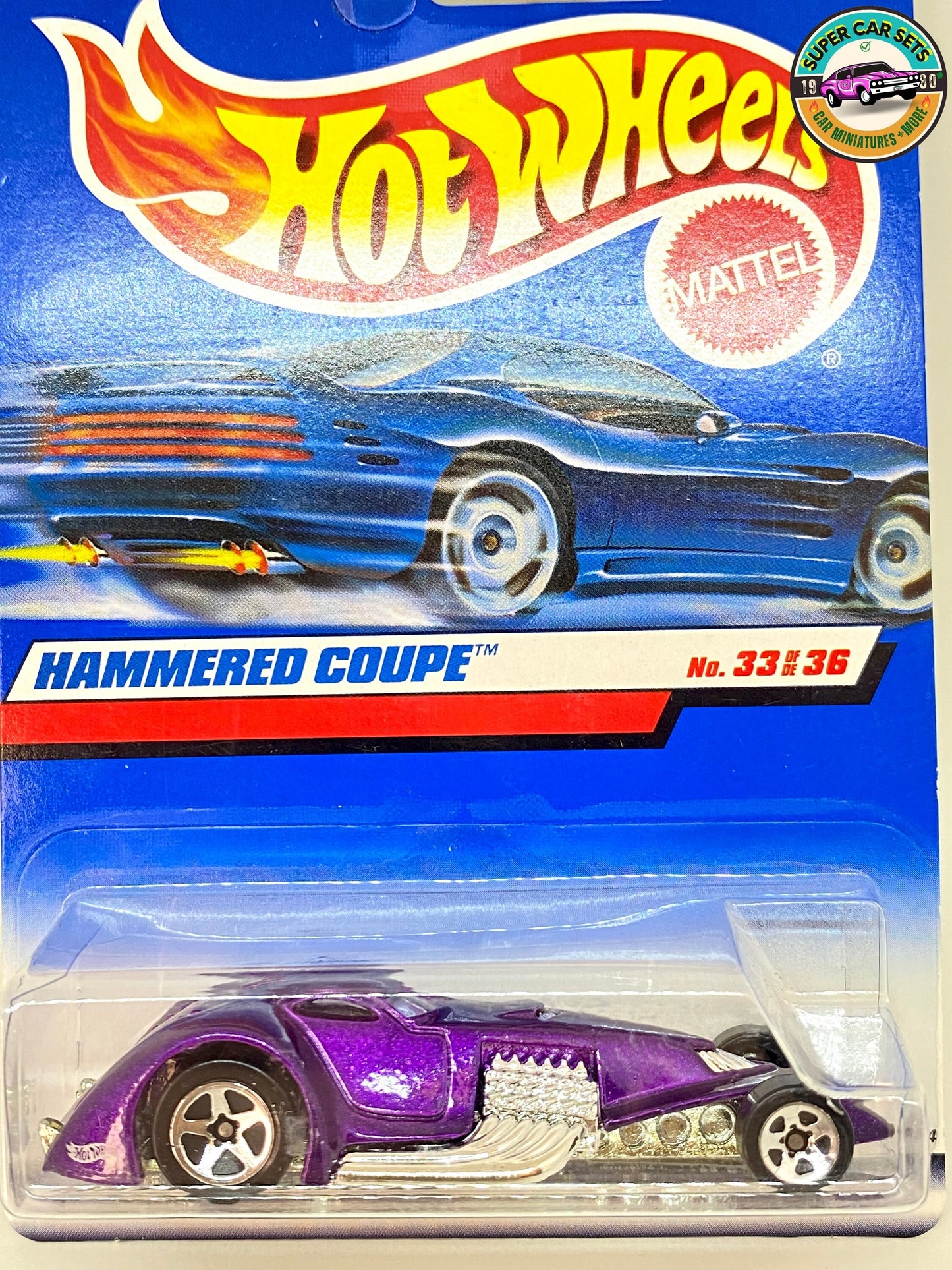 Hot Wheels - (VINTAGE) - Hammered Coupe (purple colour) - (33/36) #24394 (Year launched 2000)