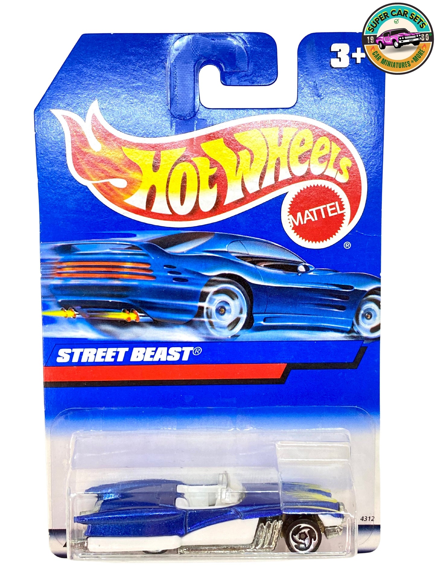 Hot Wheels (VINTAGE) – Street Beast – (blaue und weiße Farbe) (#4312) (Markteinführung 1998)