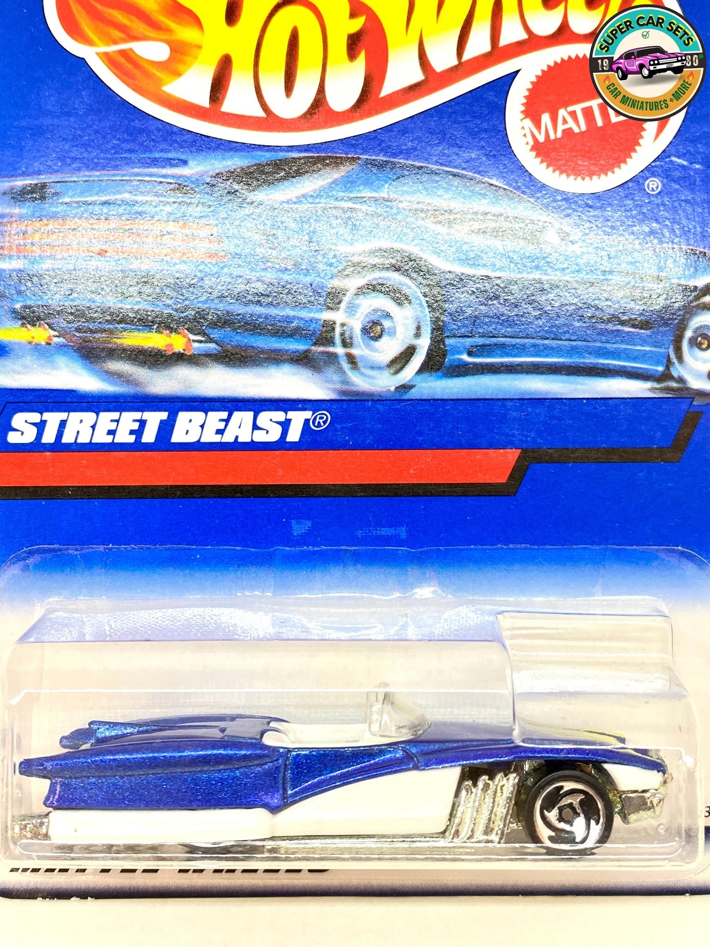 Hot Wheels (VINTAGE) - Street Beast - (couleur bleu et blanc) (#4312) (Année de lancement 1998)