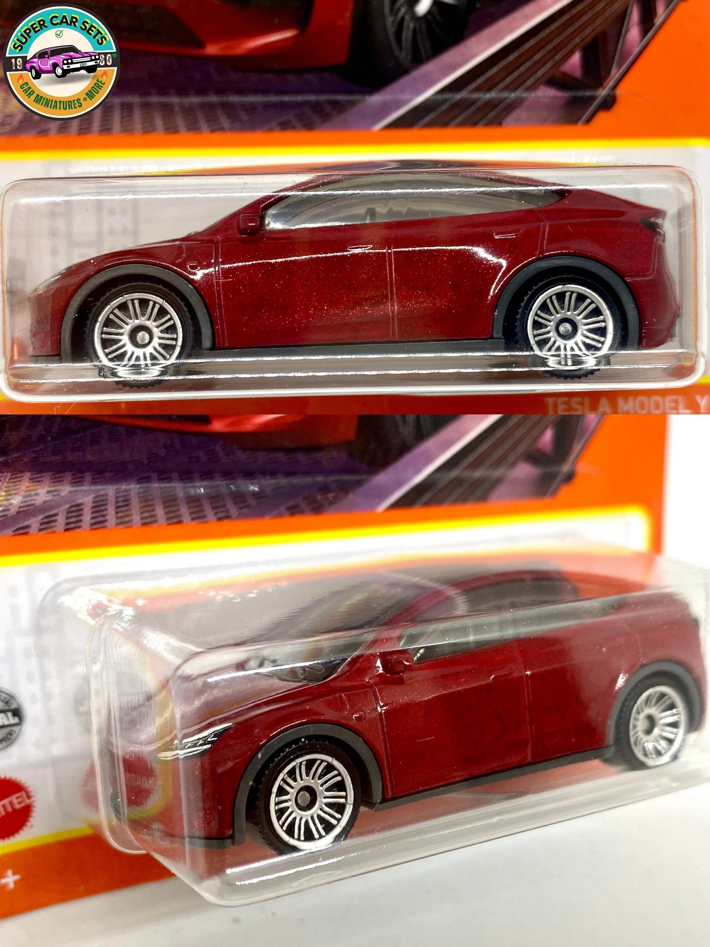 Boîte d'allumettes - Tesla Model Y (couleur rouge) - (18/100)