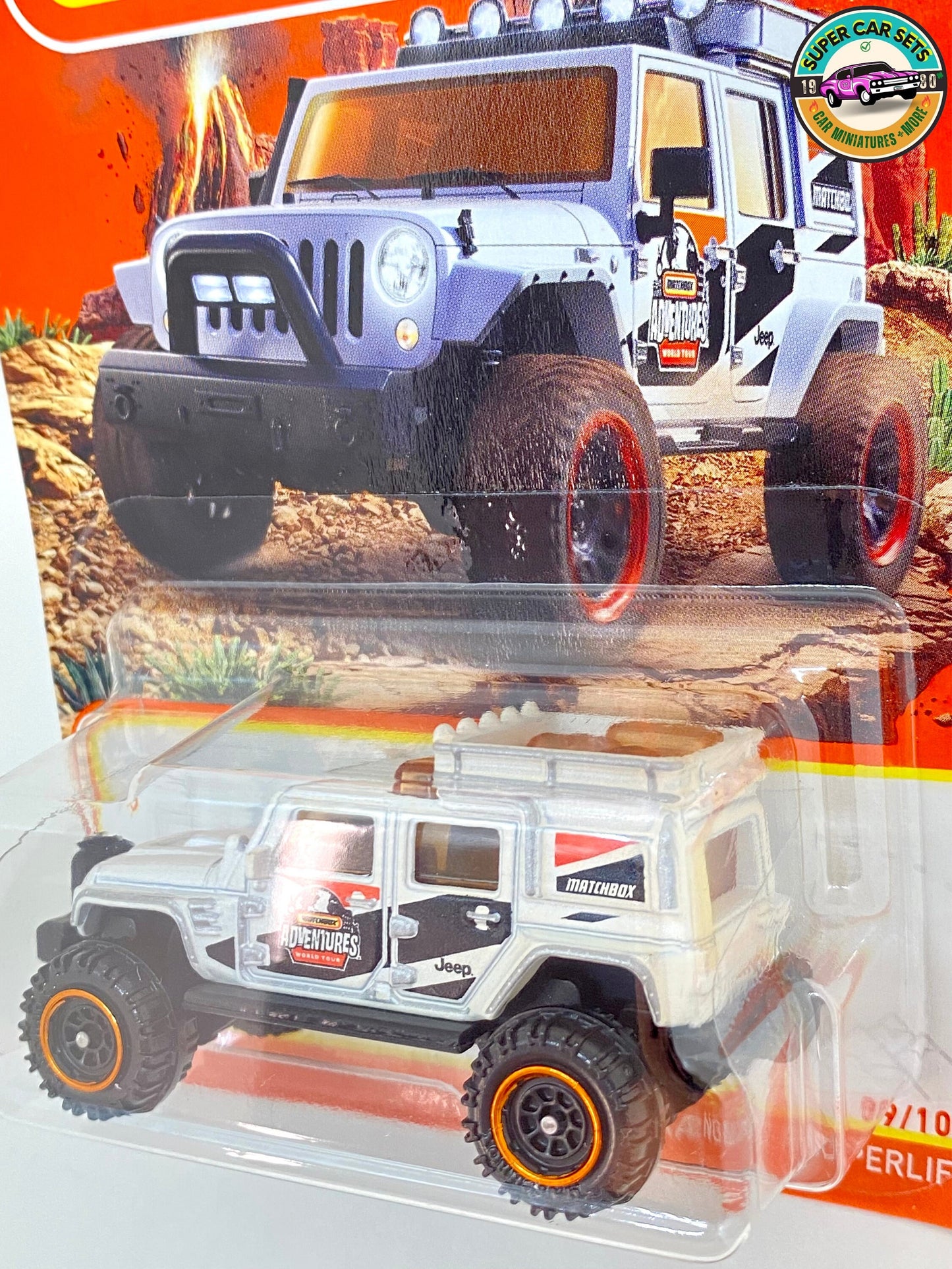 Matchbox - Jeep Wrangler Superlift - Matchbox Adventures (white colour)  (99/100)