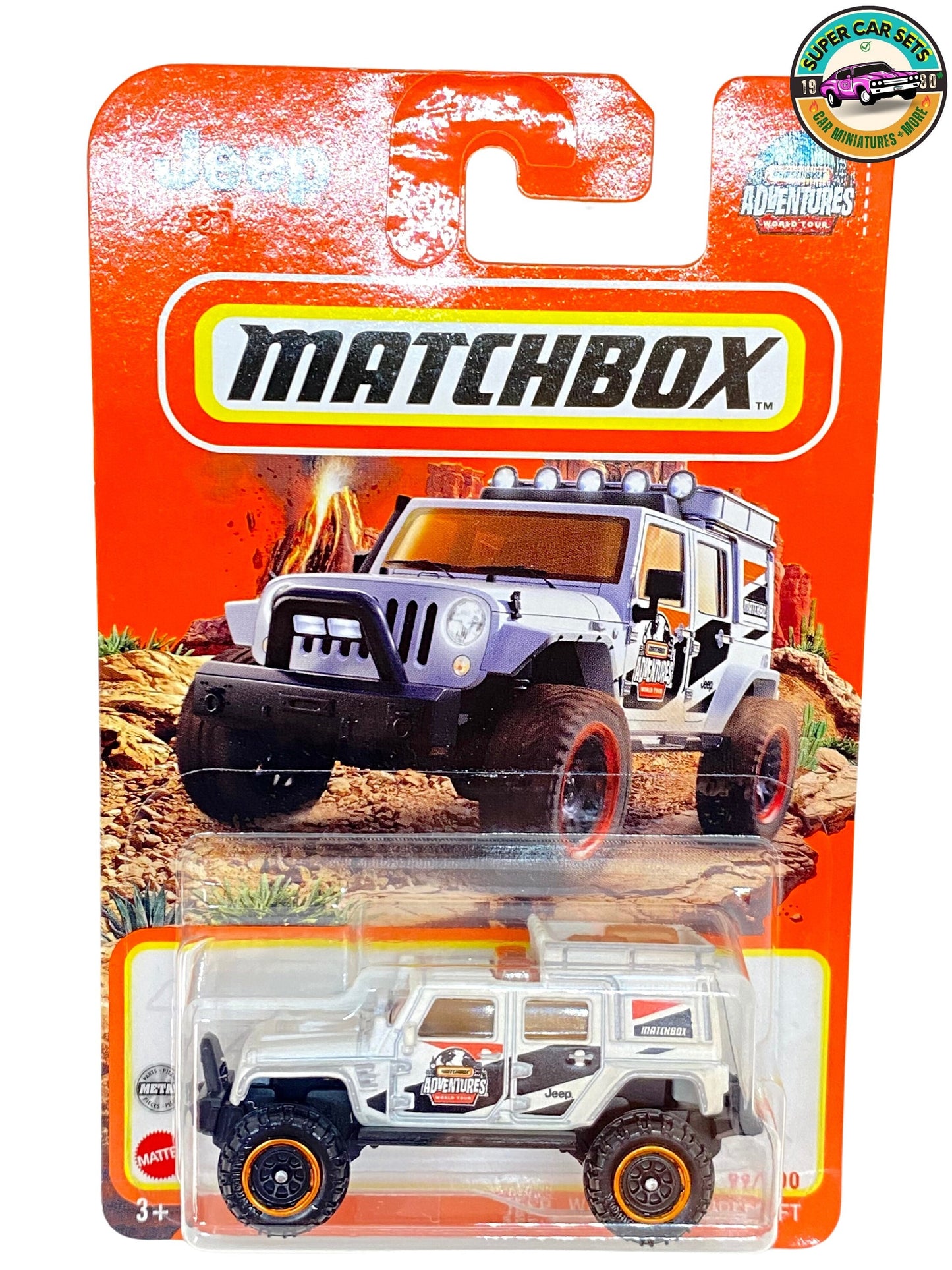 Matchbox - Jeep Wrangler Superlift - Matchbox Adventures (couleur blanc) (99/100)