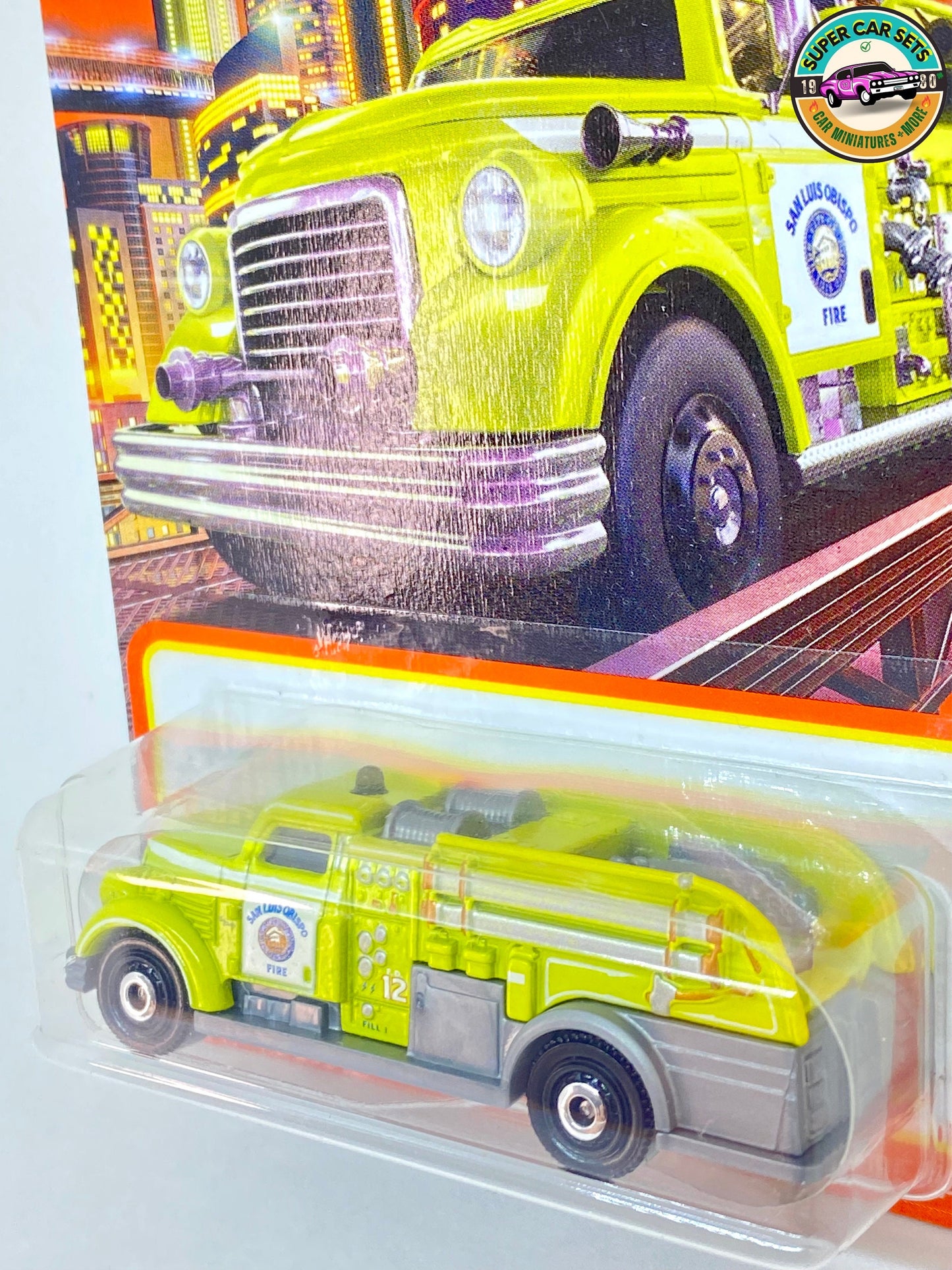 Matchbox - MBX Fire Dasher (60/100) (yellow and silver colour)