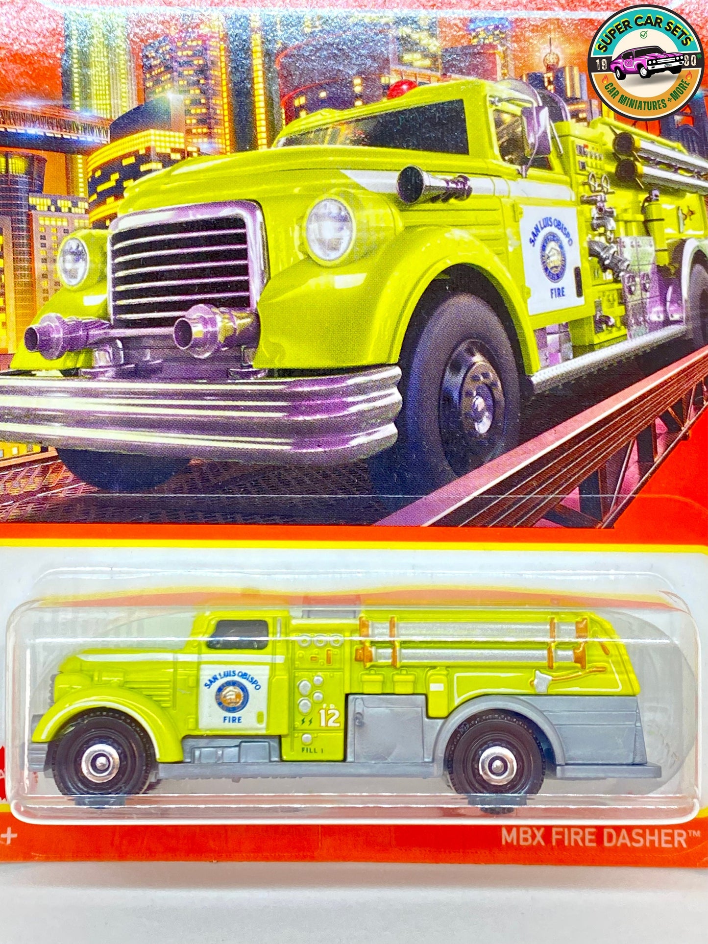 Matchbox - MBX Fire Dasher (60/100) (yellow and silver colour)