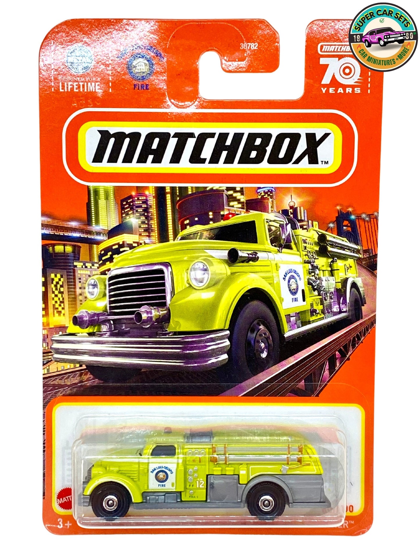 Matchbox - MBX Fire Dasher (60/100) (yellow and silver colour)