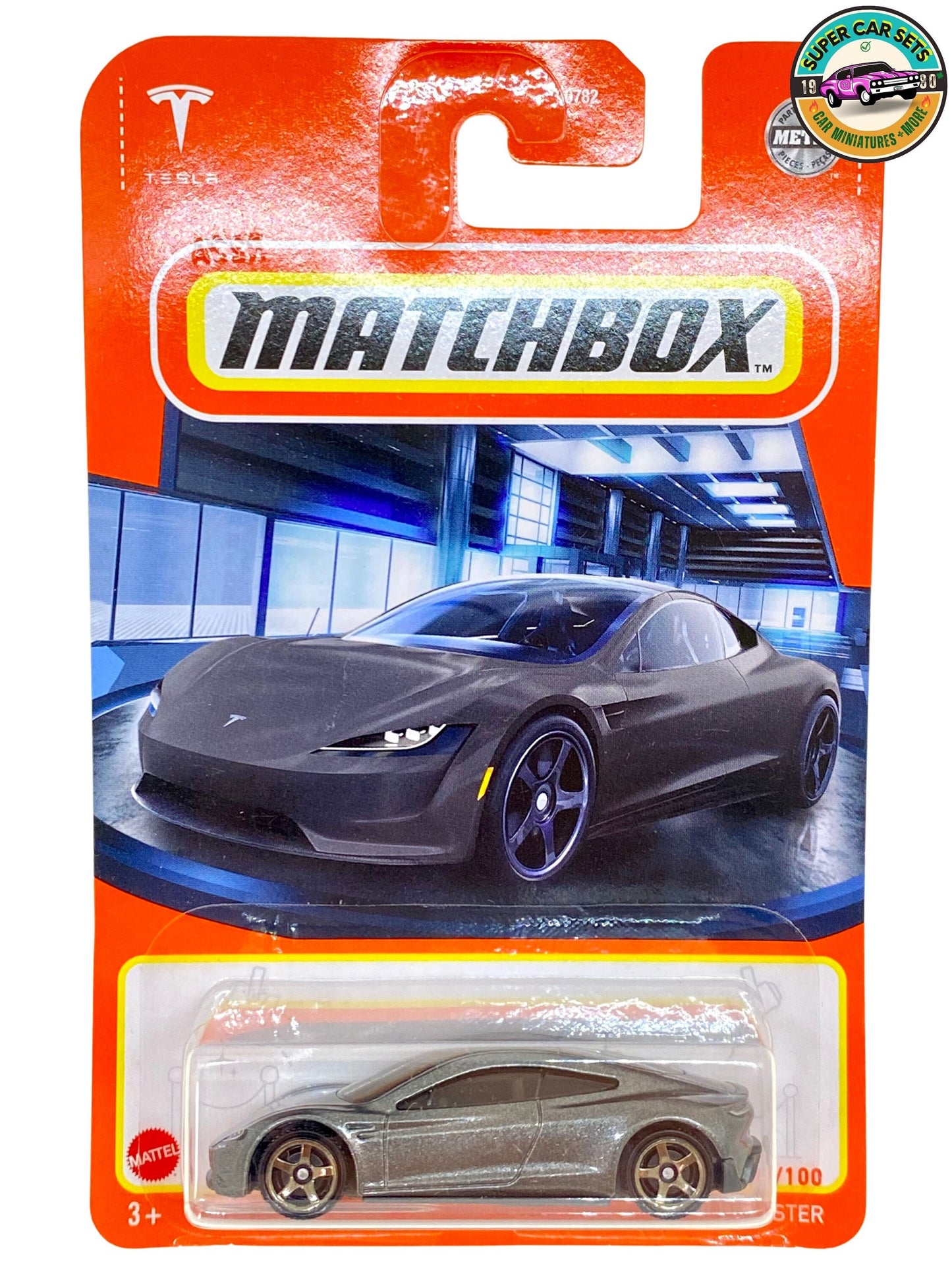 Tesla Roadster (dark gray colour) - (75/100) - Matchbox