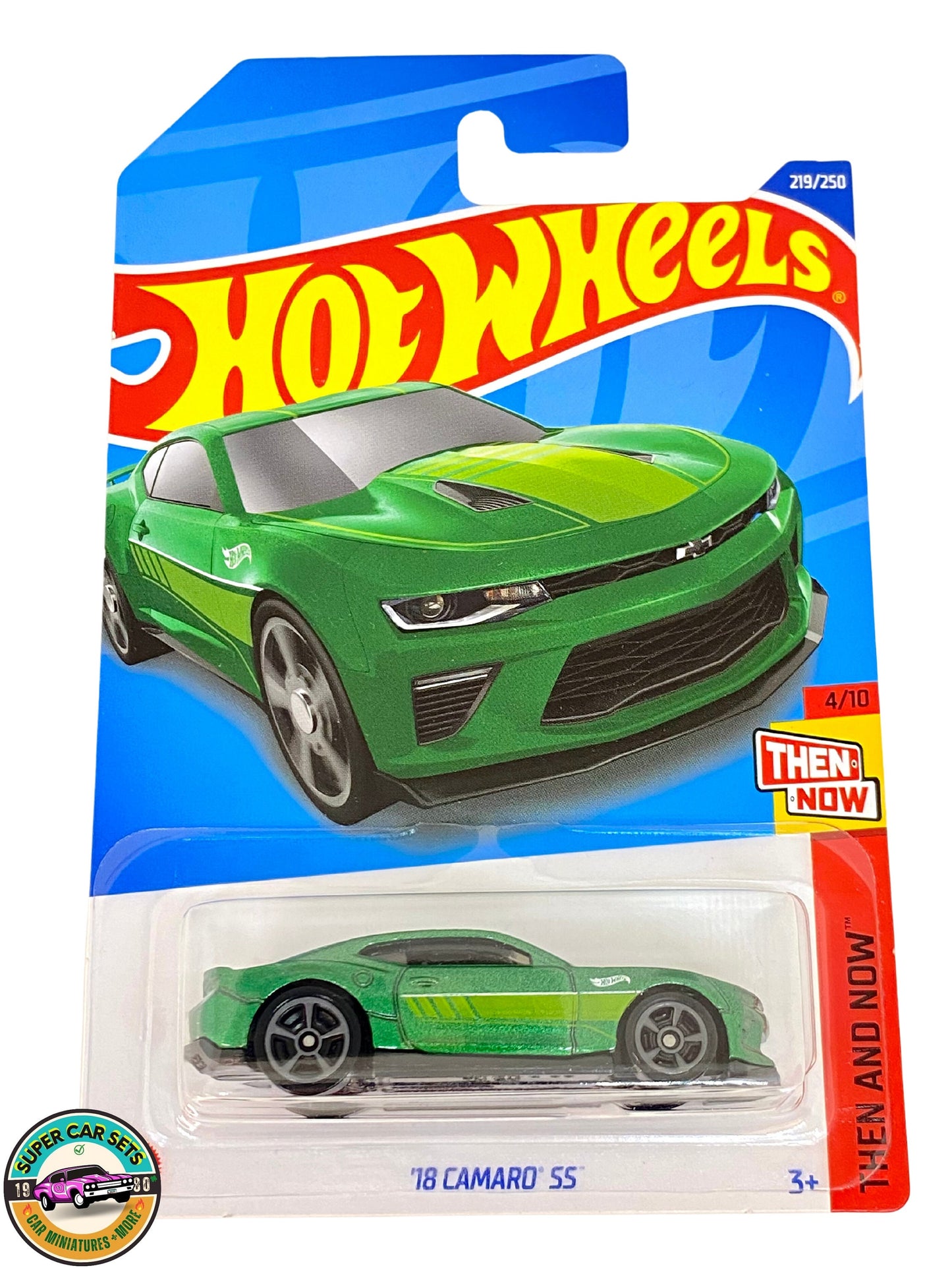 Hot Wheels - Then and Now - (4/10) ( 219/250) - ’18 Camaro SS (green colour)